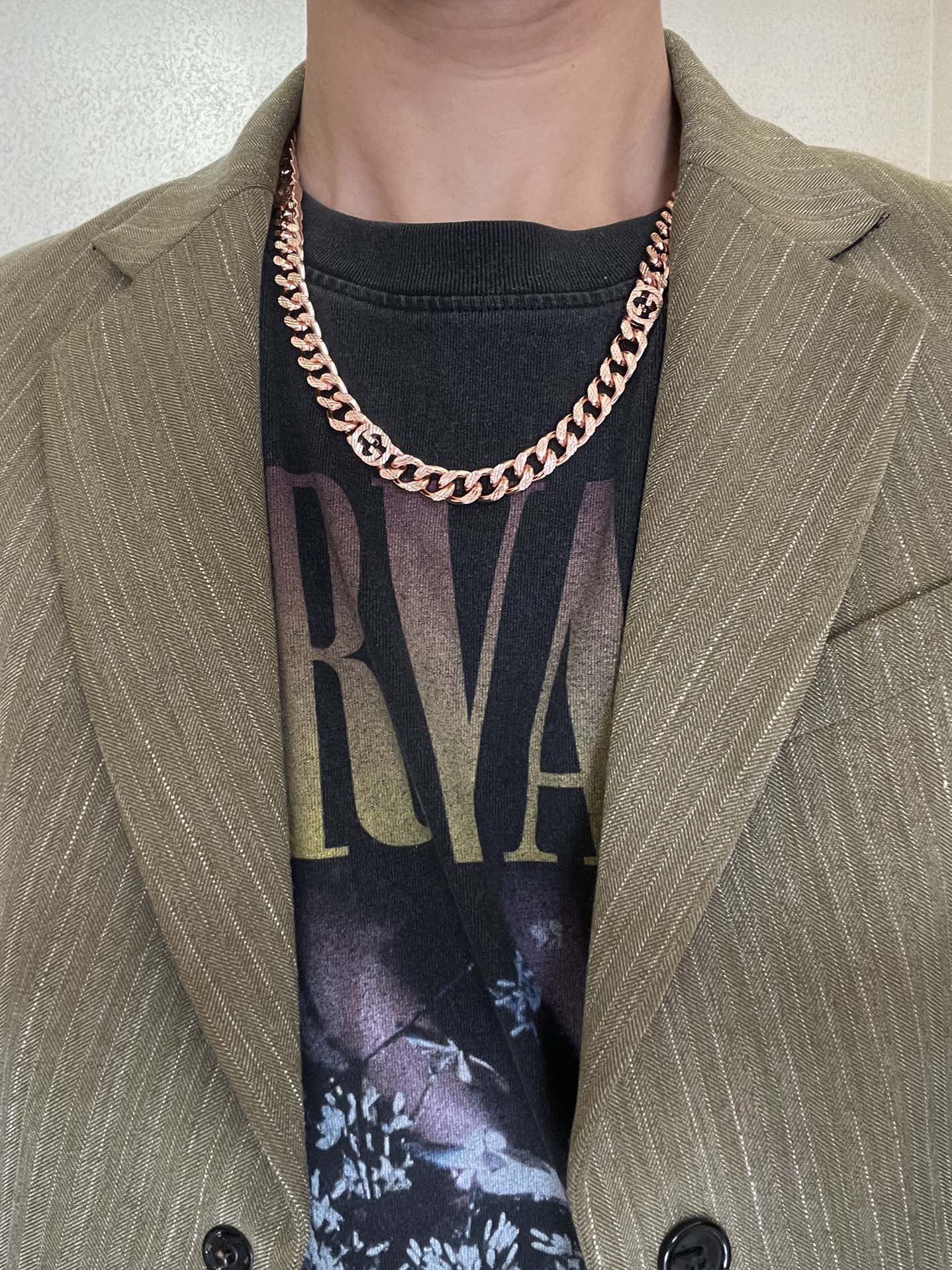 Gucci 不爆不发 抖音带货 首选 𝐆𝐮𝐜𝐜𝐢古驰项链最新款链条档次更高 Anger Forest系列双g玫瑰金高端项链 设计的优雅与独特魅力