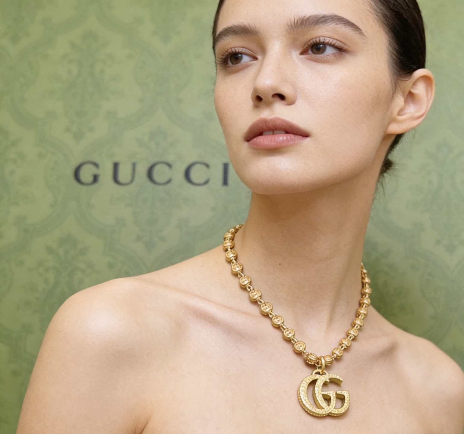 Gucci 𝐆𝐮𝐜𝐜𝐢古驰项链最新款链条档次更高 Anger Forest系列双G 项链黄金系列项链