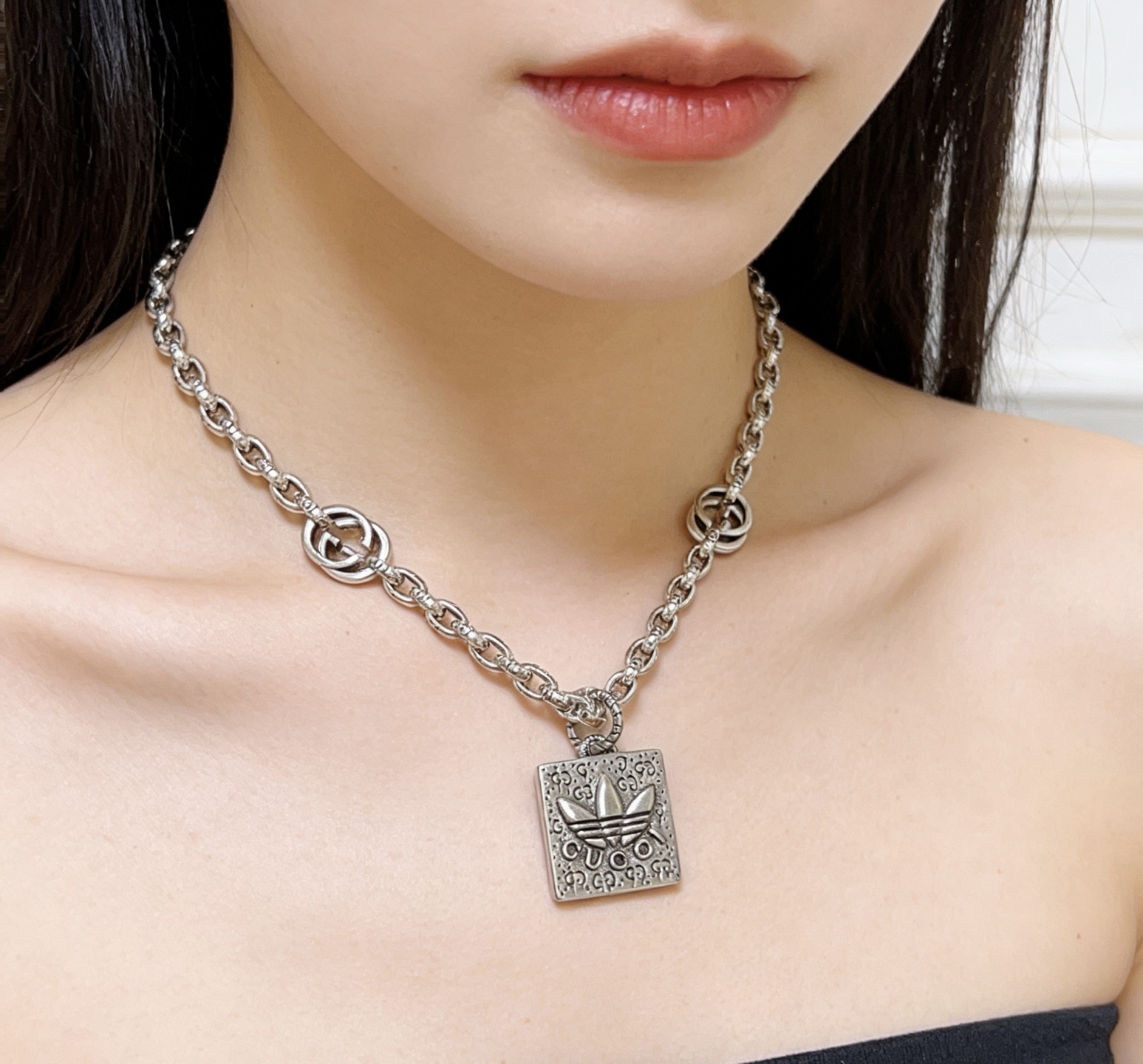 Gucci 𝐆𝐮𝐜𝐜𝐢古驰项链最新款链条档次更高 Anger Forest系列双G 项链黄金系列项链