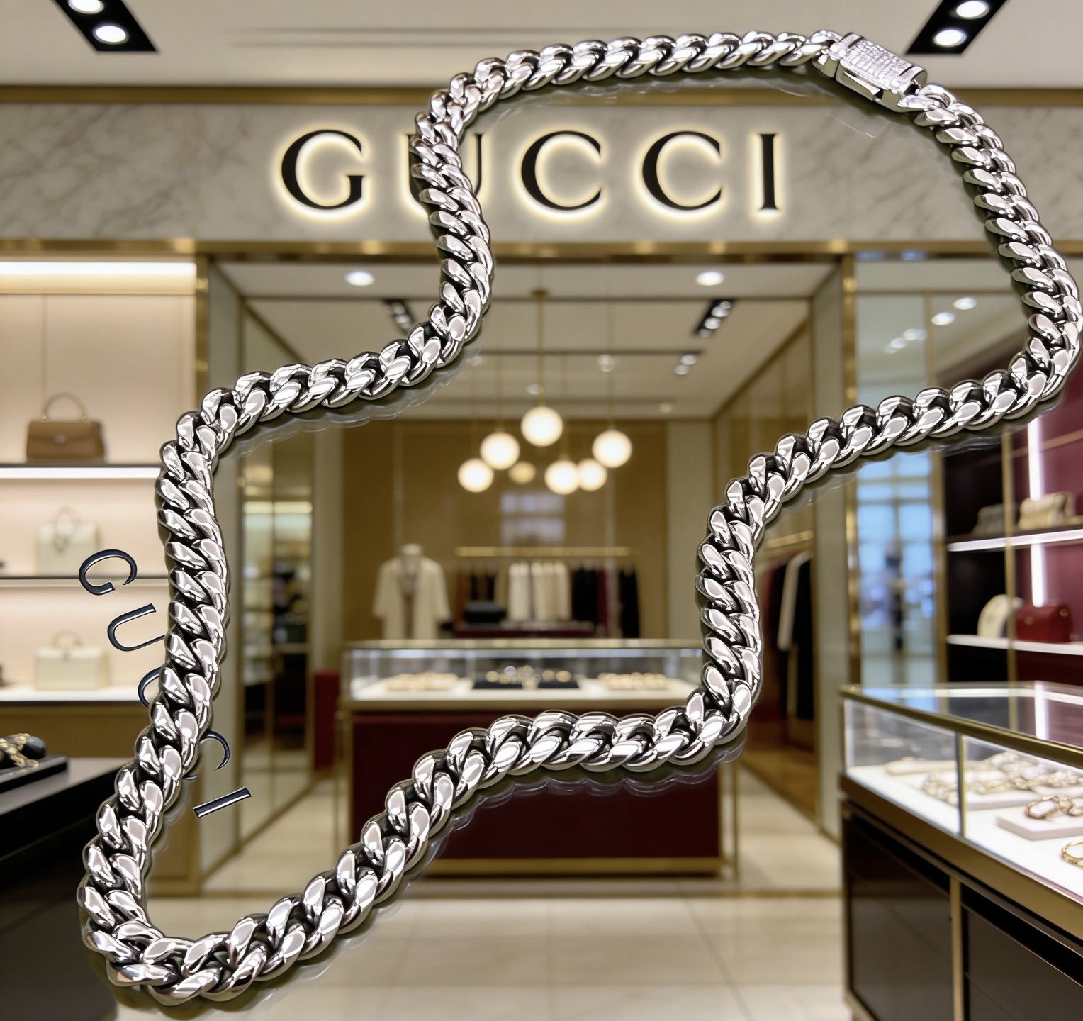 Gucci 不爆不上 𝐆𝐮𝐜𝐜𝐢古驰项链最新款链条档次更高周六福周大福金店