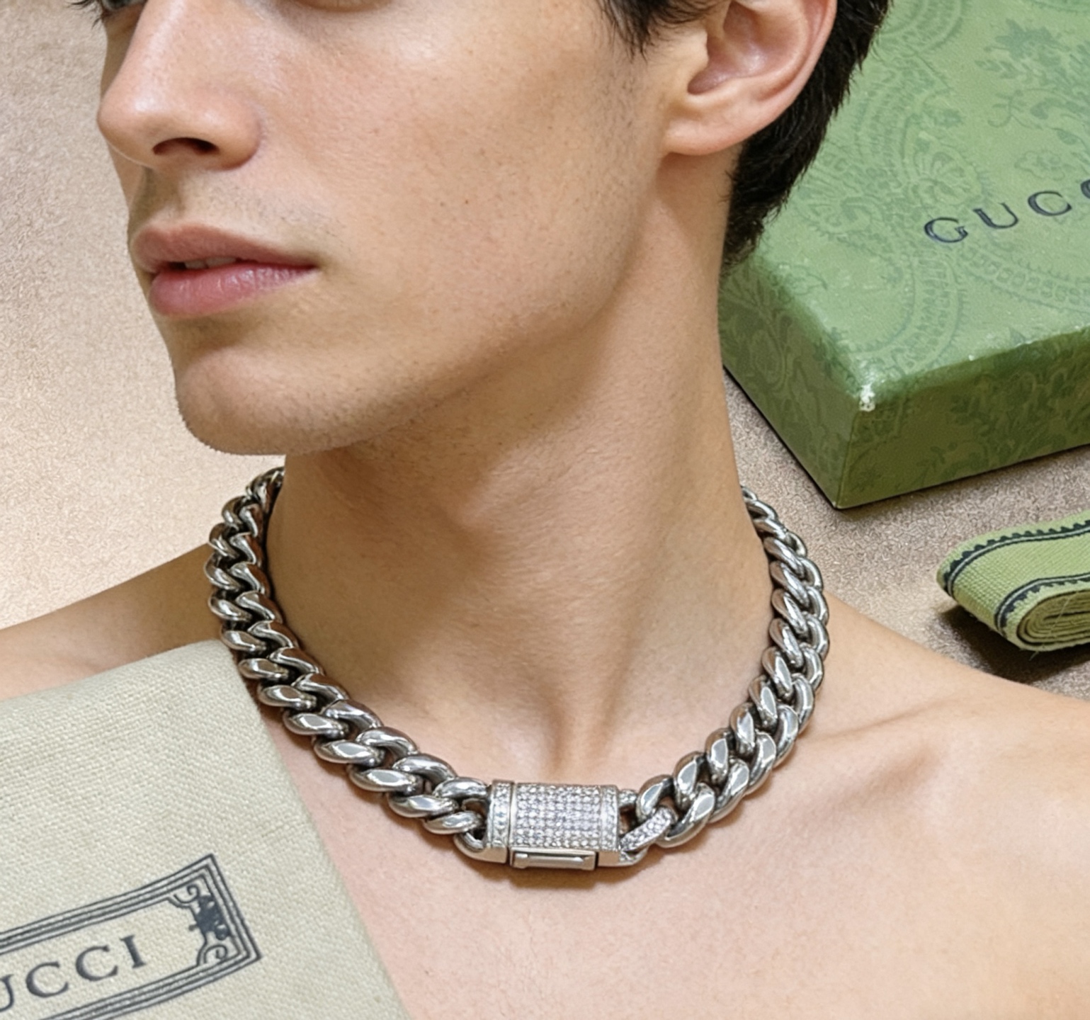 Gucci 不爆不上 𝐆𝐮𝐜𝐜𝐢古驰项链最新款链条档次更高周六福周大福金店