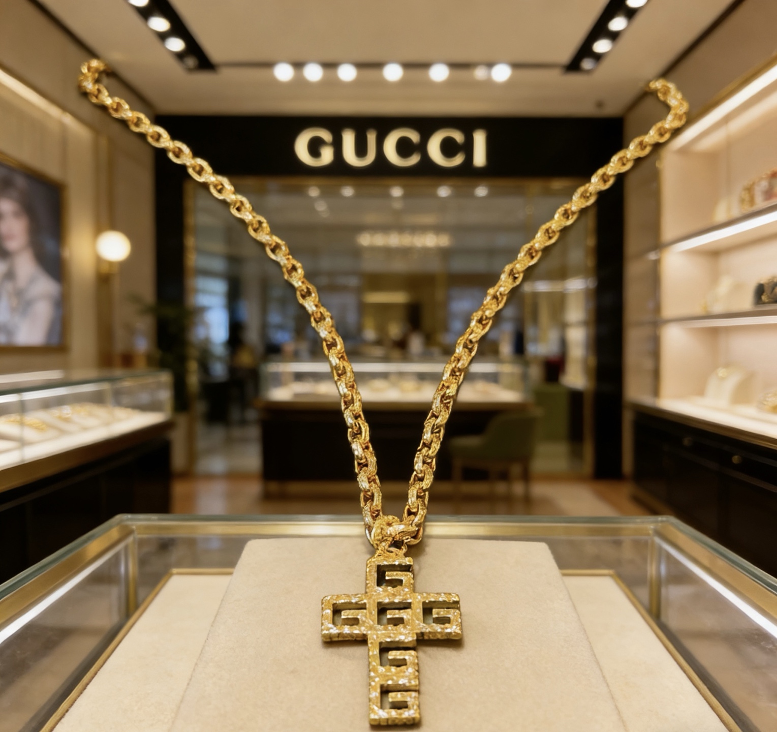 Gucci 新品发布 巨帅 Forest系列双G古驰项链