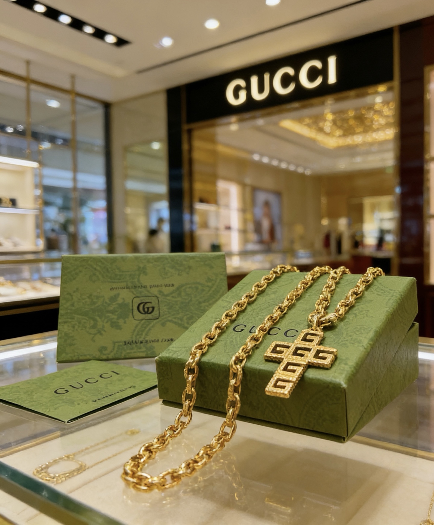 Gucci 新品发布 巨帅 Forest系列双G古驰项链