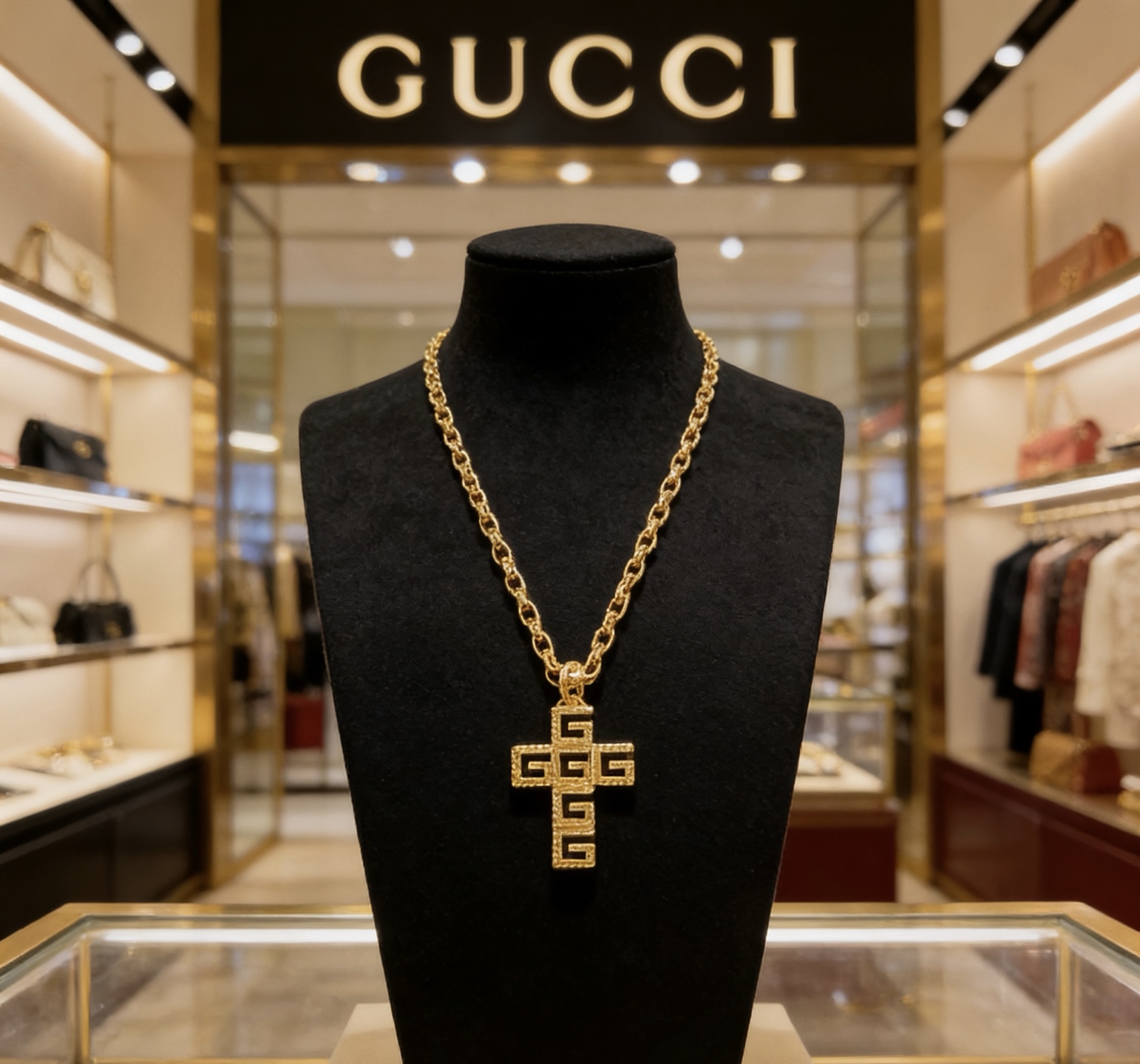 Gucci 新品发布 巨帅 Forest系列双G古驰项链