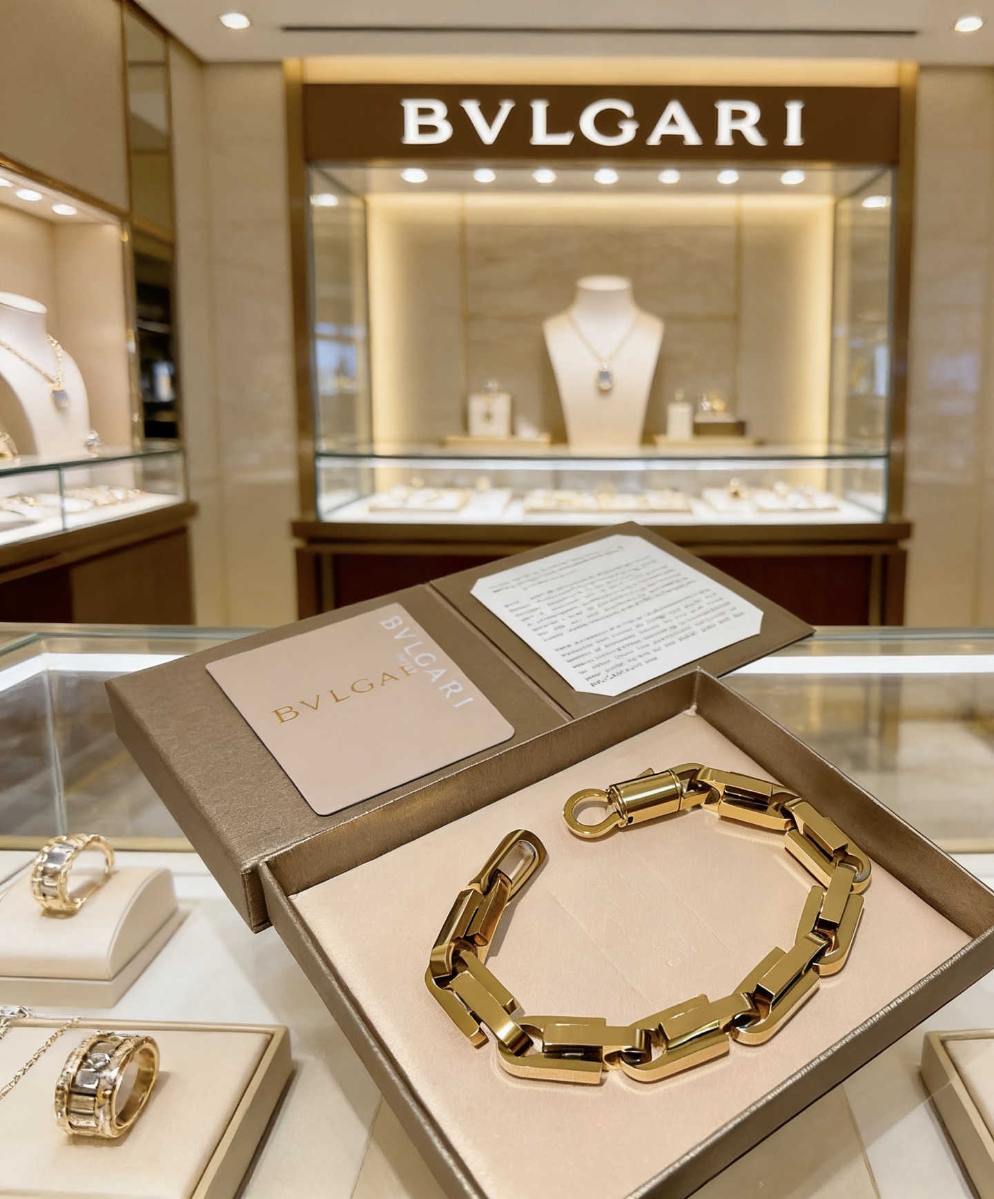 Bvlgari 宝格丽手链V金材质 BVLGARI宝格丽 DIVAS‘ DREAM 系列 品相完美