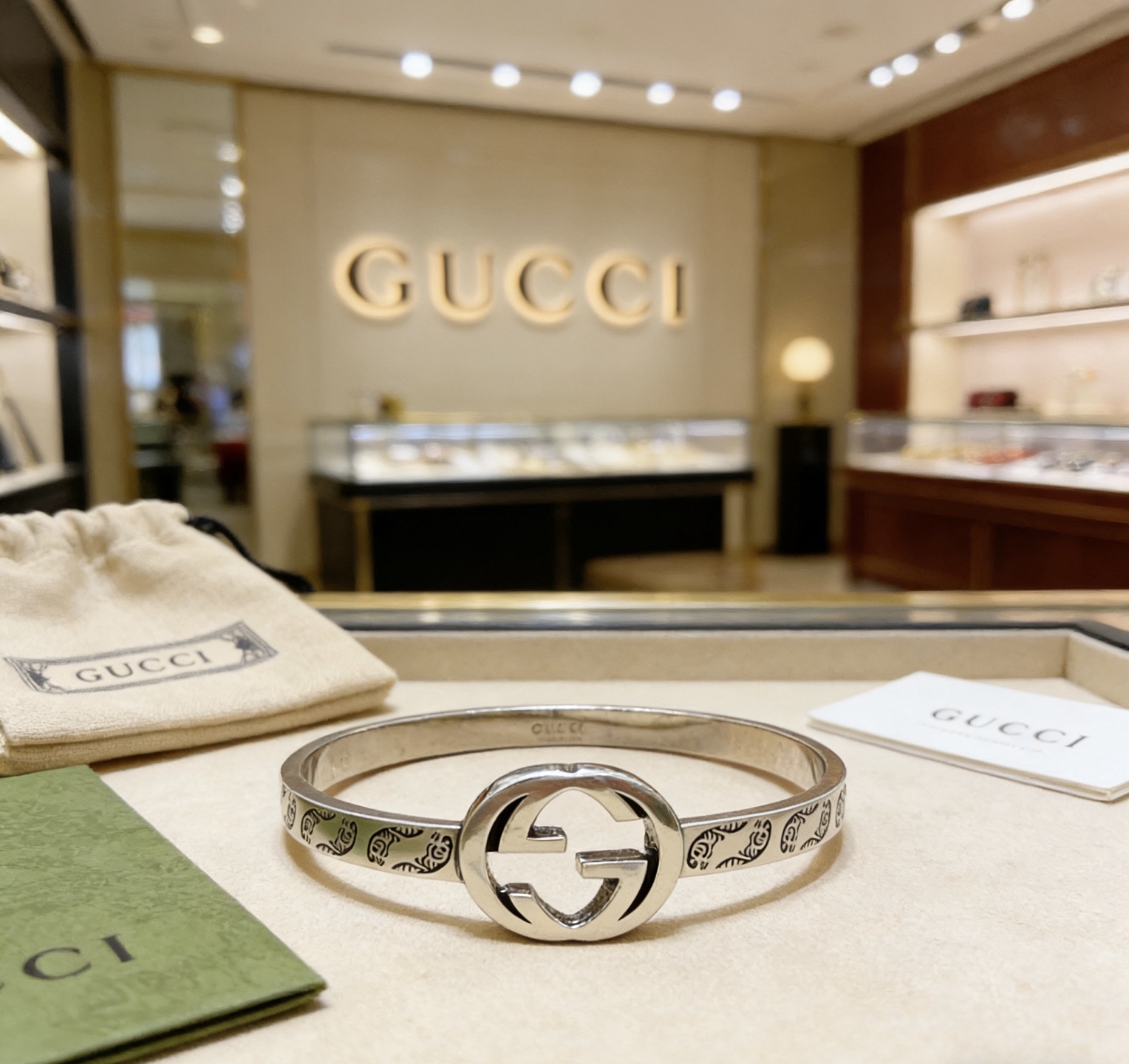 Gucci 𝐆𝐮𝐜𝐜𝐢古驰手镯手环纯手工打造最新款手镯档次更高 Anger Forest系列双G 款系列不退色古驰手环