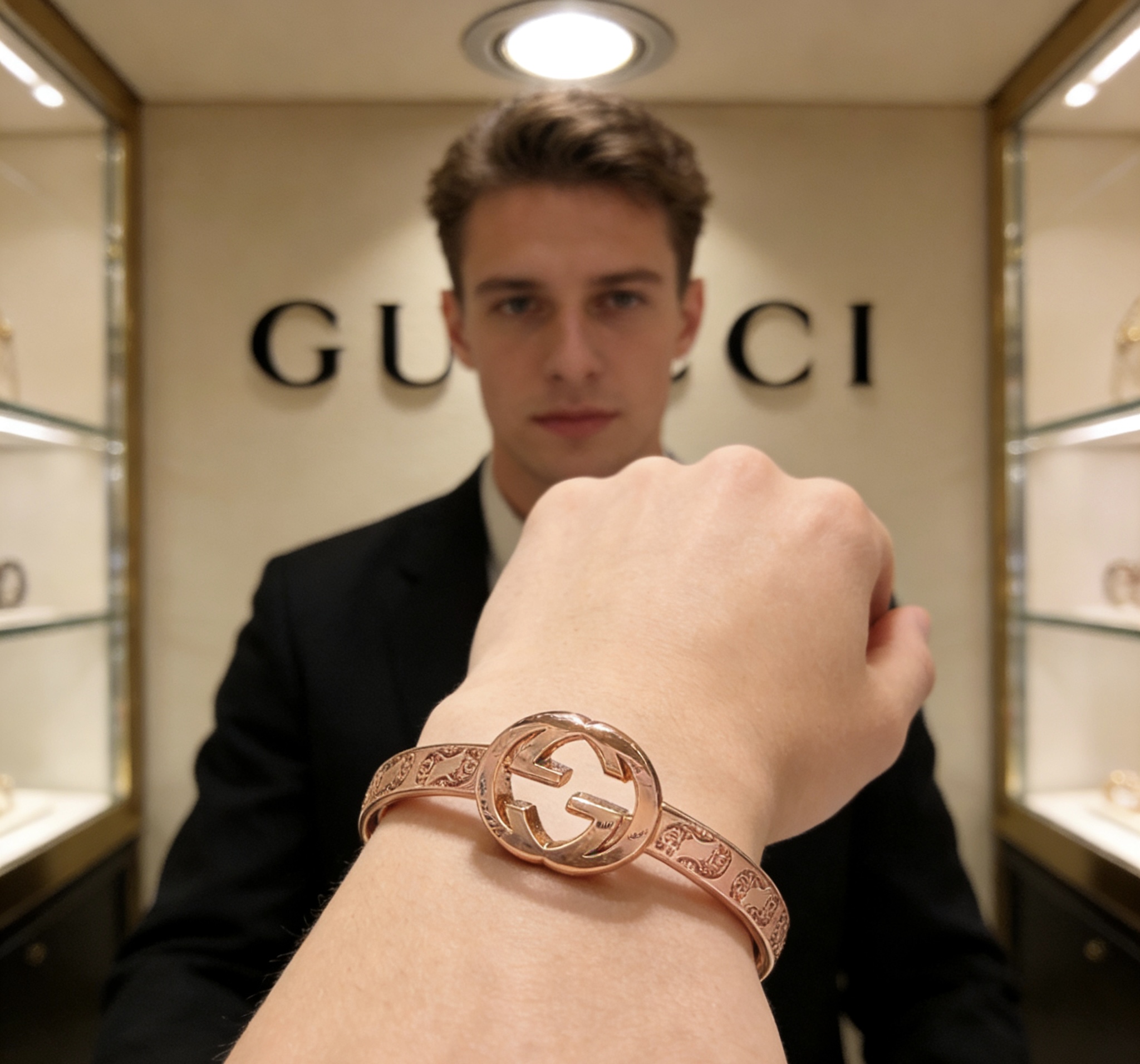 Gucci 𝐆𝐮𝐜𝐜𝐢古驰手镯手环纯手工打造最新款手镯档次更高 Anger Forest系列双G 款系列不退色古驰手环