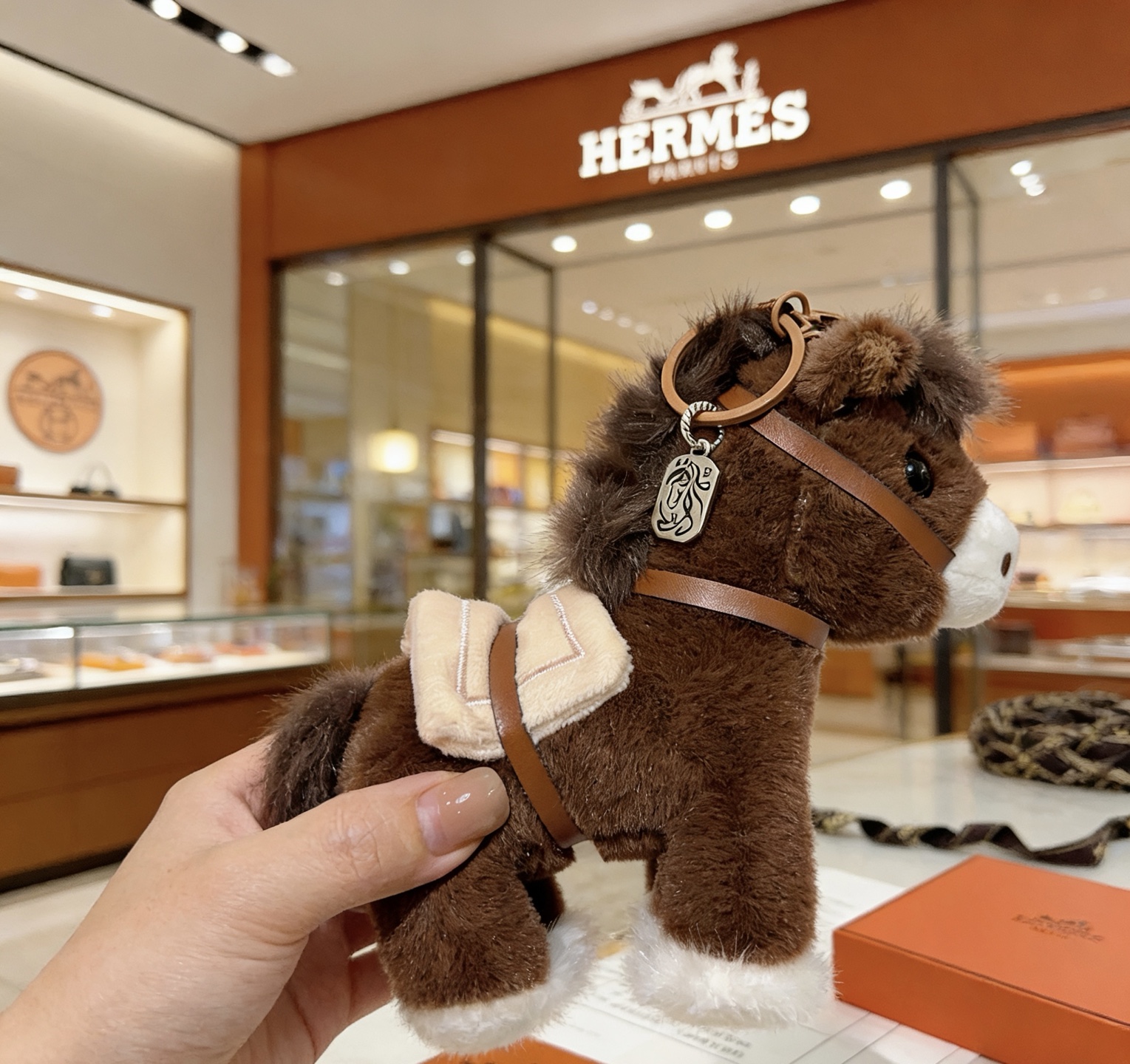 Hermès 新款Hermes爱马仕包包挂饰钥匙扣加厚版