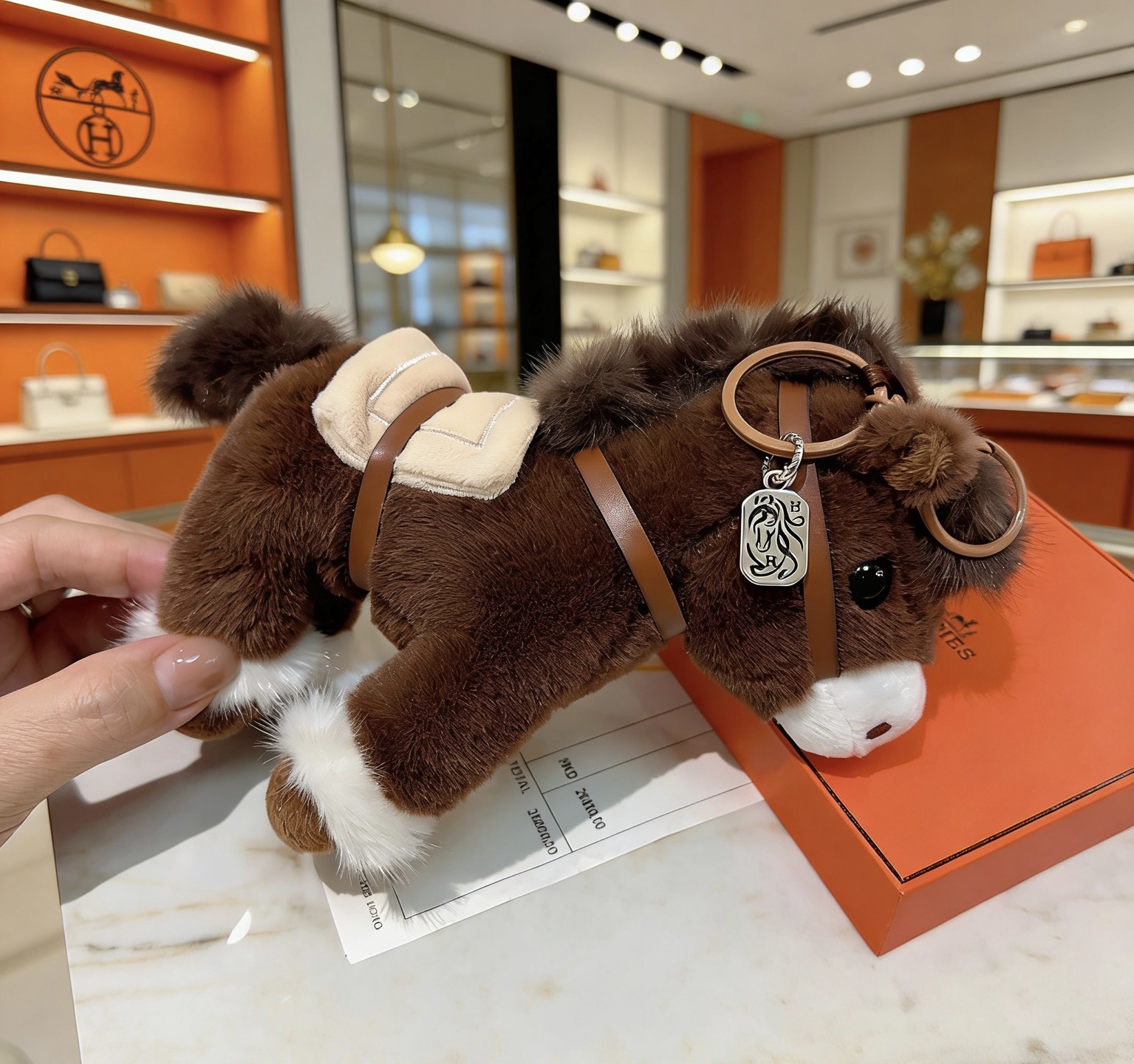 Hermès 新款Hermes爱马仕包包挂饰钥匙扣加厚版