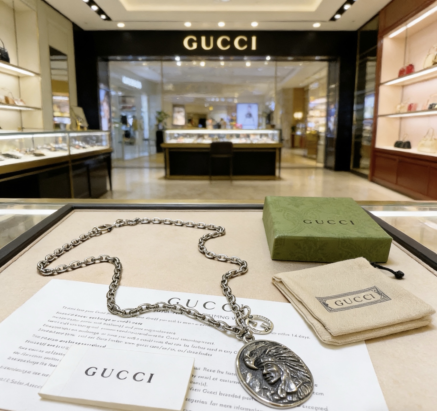 Gucci 新品发布 𝐆𝐮𝐜𝐜𝐢古驰项链2024最新款链条档次更高 Anger Forest系列双G古驰项链独特气质项链