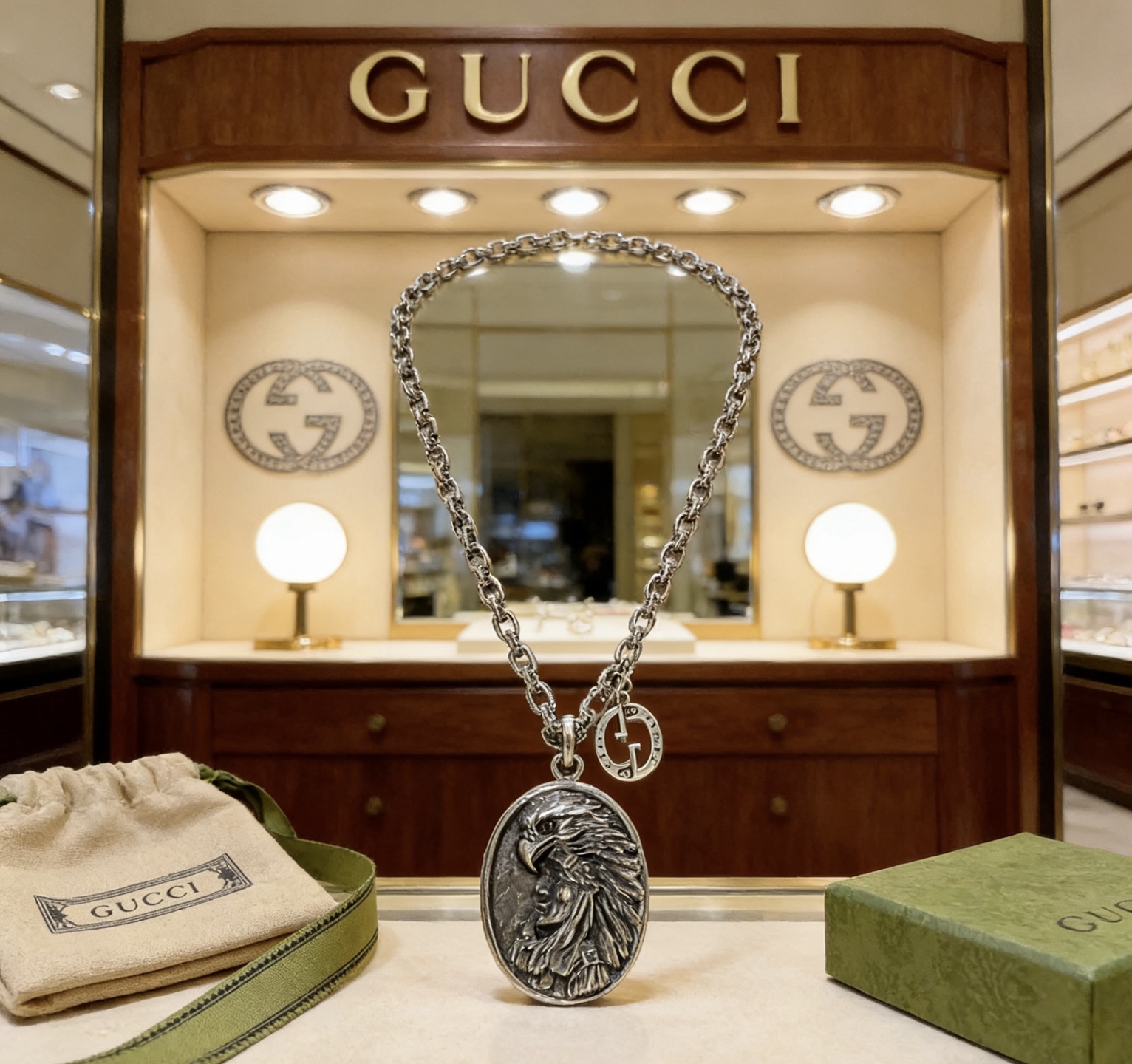 NO:763497,Batch New Product Release Gucci Necklace The latest chain has a higher grade. The same style as the Anger Forest Series Double G Gucci Necklace for celebrities. Unique temperament necklace. Seiko Necklace. Details are distressed. Non-market glossy version. This one has been out. The best-selling model in Gucci. Very good to match trendy clothes, fine jewelry, gucci, necklace.19860909批 新品发布古驰项链最新款链条档次更高明星同款Anger Forest系列双G古驰项链独特气质项链 精工项链 细节对版做旧处理 非市面亮面版型 这款一直在出 古驰里面热卖款 非常好搭配潮流衣服,饰品精品,gucci,necklace,Jewelry