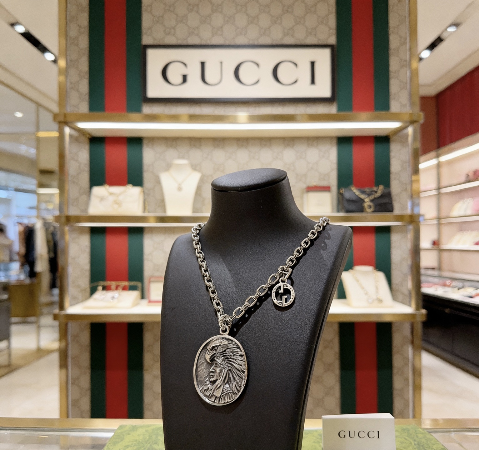 Gucci 新品发布 𝐆𝐮𝐜𝐜𝐢古驰项链2024最新款链条档次更高 Anger Forest系列双G古驰项链独特气质项链