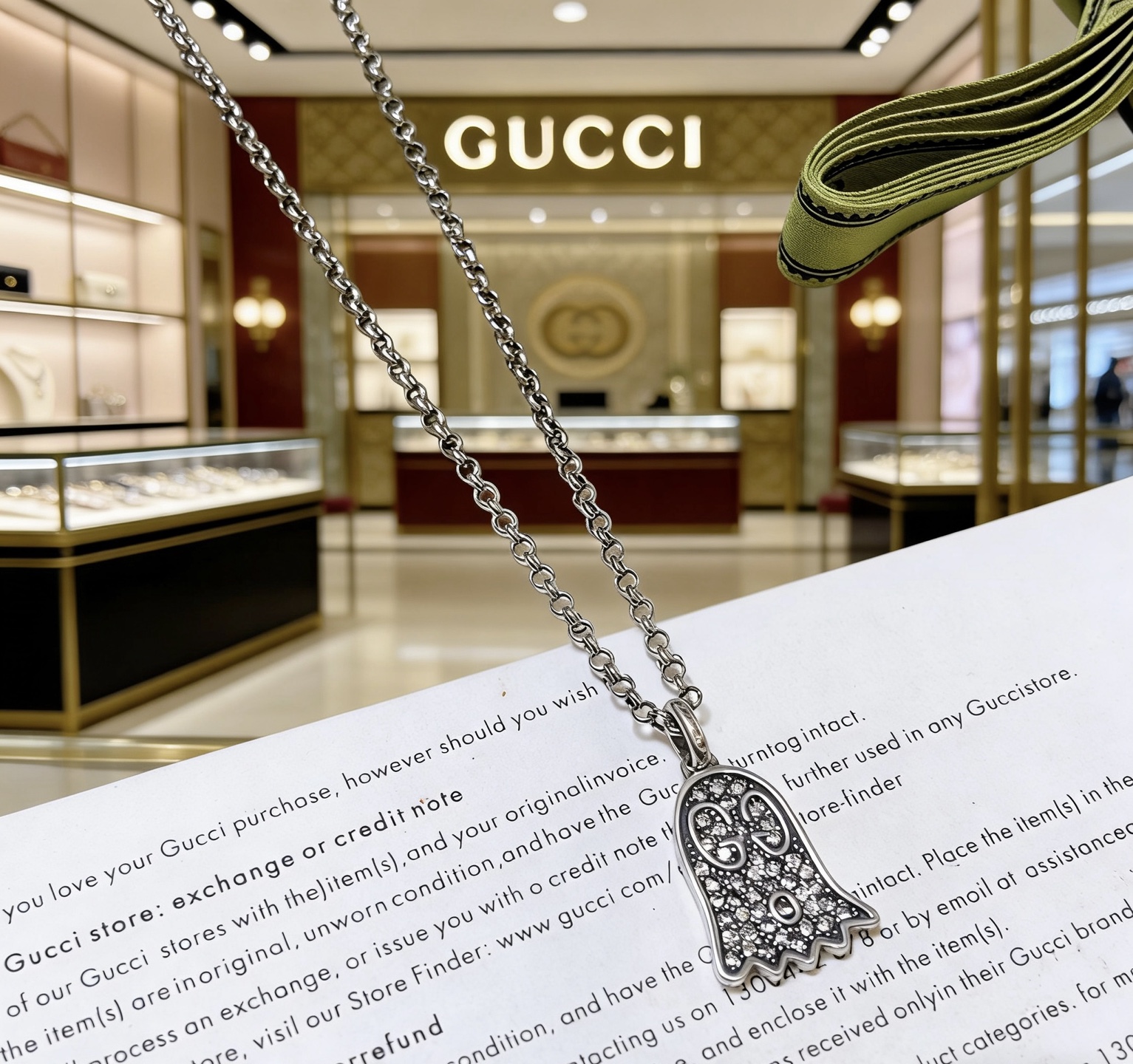 Gucci 𝐆𝐮𝐜𝐜𝐢古驰项链最新款链条档次更高 Anger Forest系列双G古驰项链