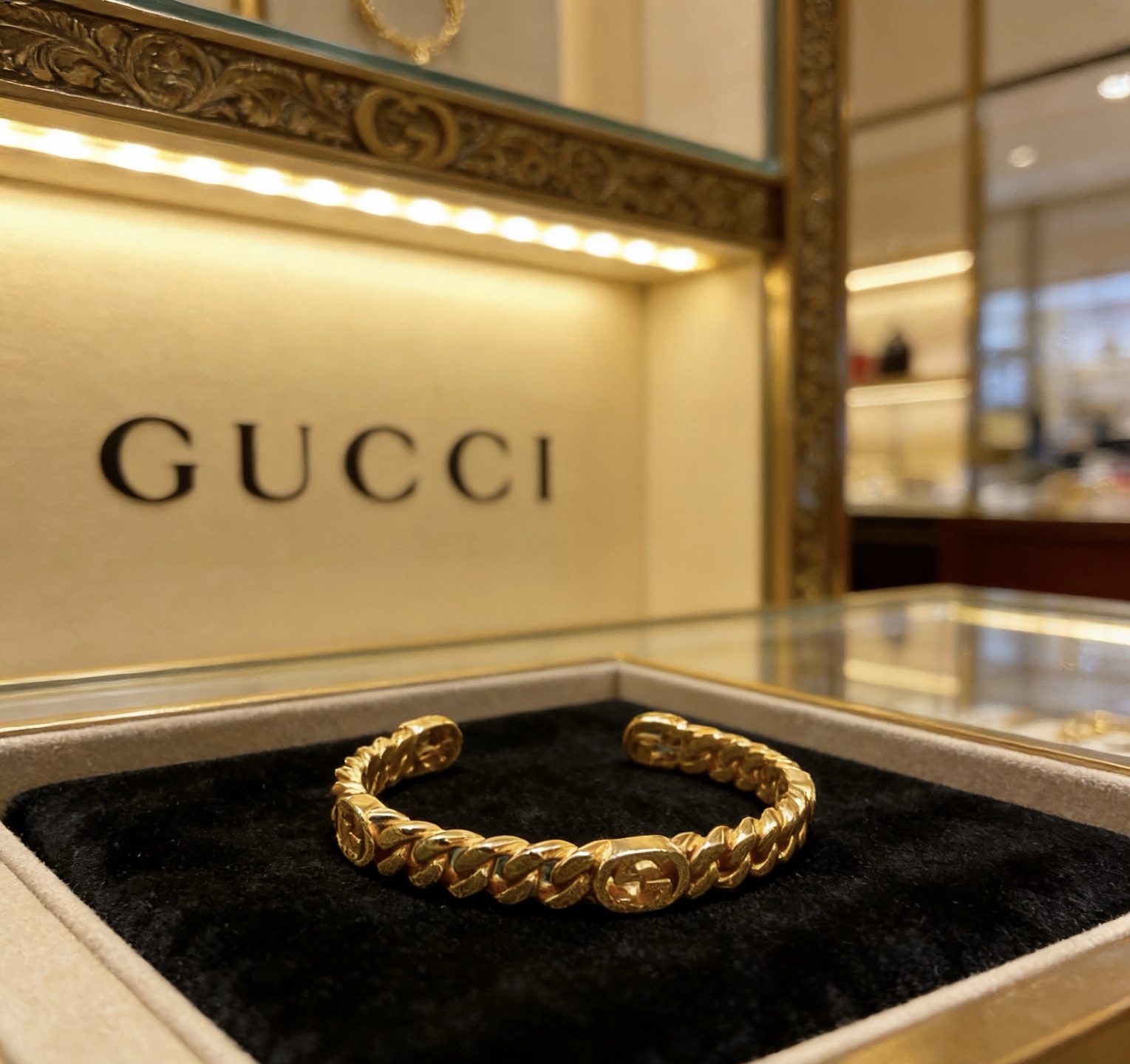 Gucci 认准独家做旧玫瑰金系列加厚加宽𝐆𝐮𝐜𝐜𝐢古驰手镯手环独特魅力十足最新款手镯 档次更高 Anger Forest系列双G 款系列高品质新品古驰手环
