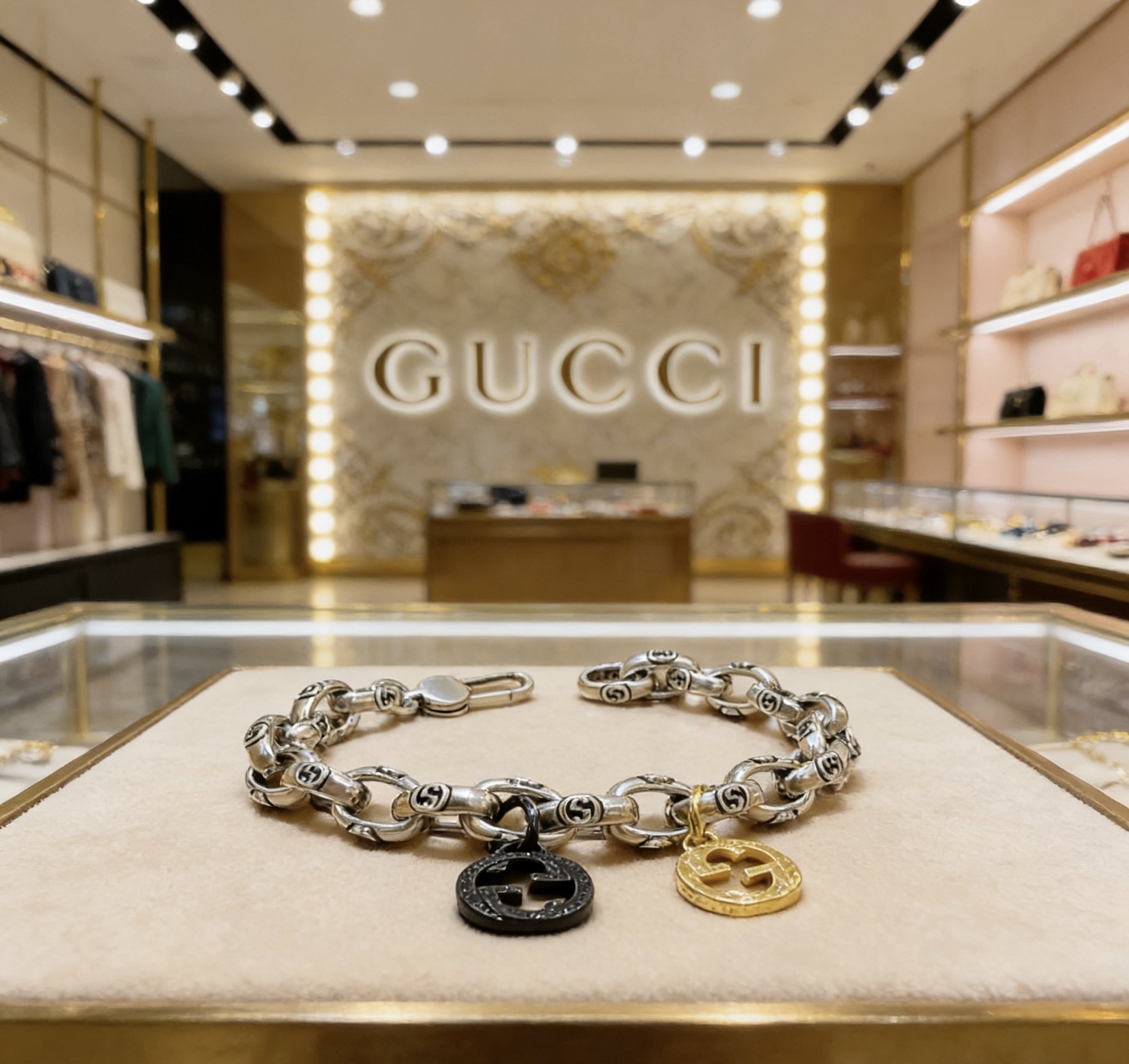 NO:763499,Batch. The latest recommended models of Gucci bracelets are released. The latest classic models of Gucci bracelets are exquisite. No matter the style or texture, they are absolutely top-notch. You can understand the original logo at a glance. Super nice. The best choice to match clothes. A must-have item for men and women. The size is 18..20..22.cm. You can also change the size. Simple and elegant, low-key and luxurious. Boutique jewelry, gucci, gucci, bracelet.19860909批 . 古驰手链推荐款最新出炉 Gucci古驰手链最新款的经典款 精致无论款式 质感 都是绝对的顶尖feel 只要看一眼就懂了原版logo 超 nice 搭配衣服最佳的选择,男女同款必备神器 码数18..20..22.厘米 还可以改尺寸 简单又大气,低调显奢华,饰品精品,gucci,gucci,bracelet,Jewelry