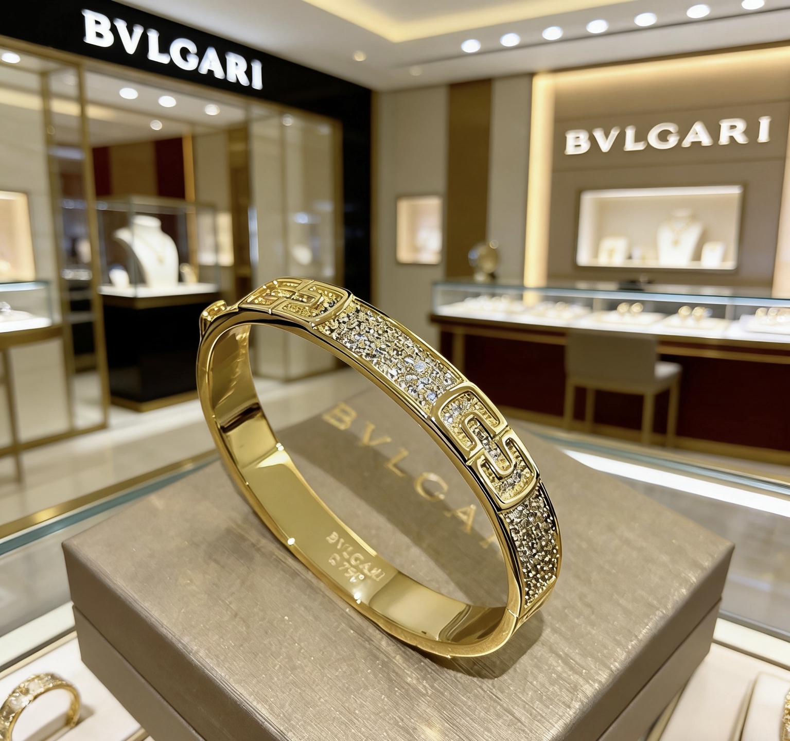 Bvlgari 宝格丽手镯Serpenti Viper系列回形针手镯