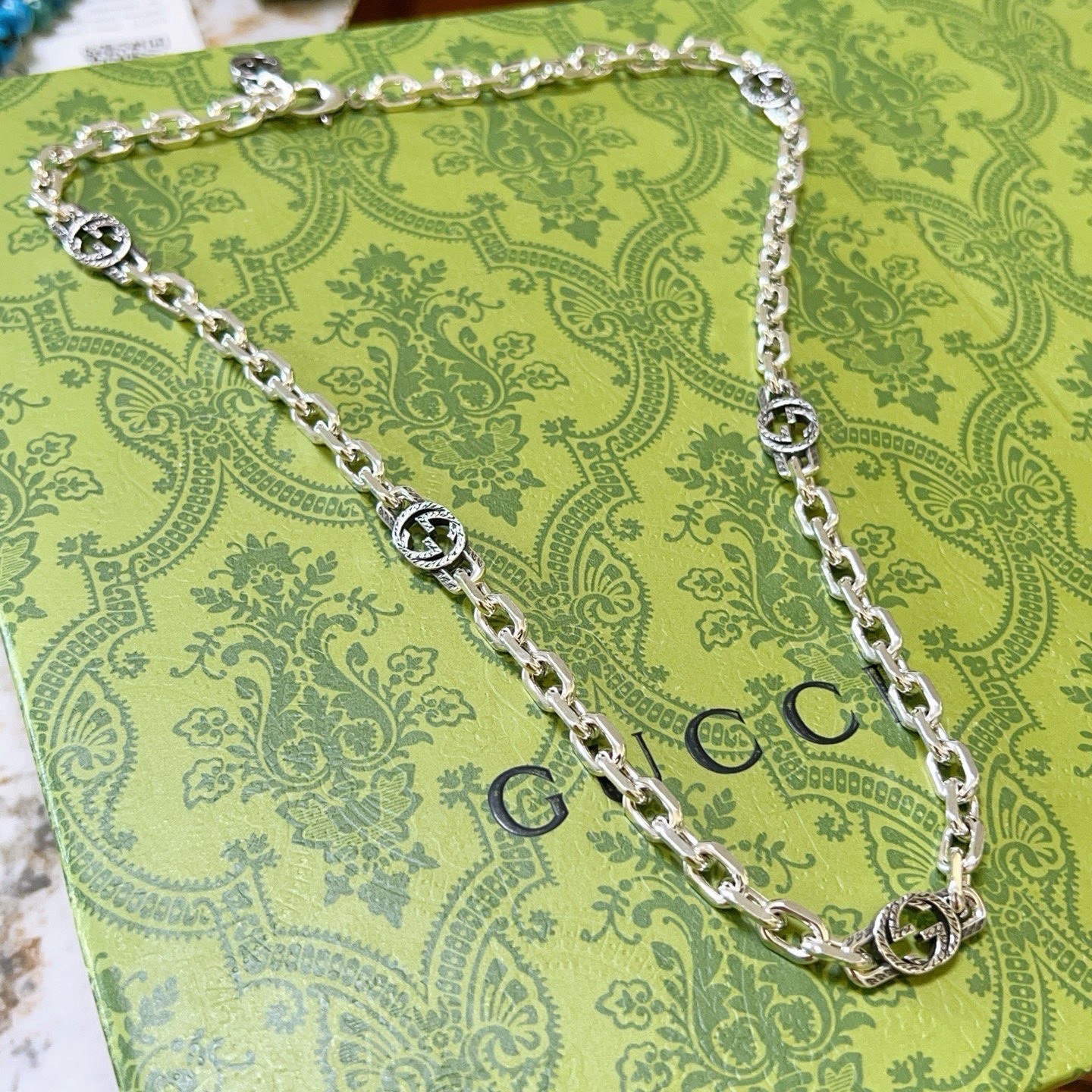 Gucci 奢华款𝐆𝐮𝐜𝐜𝐢古驰项链最新款链条档次更高