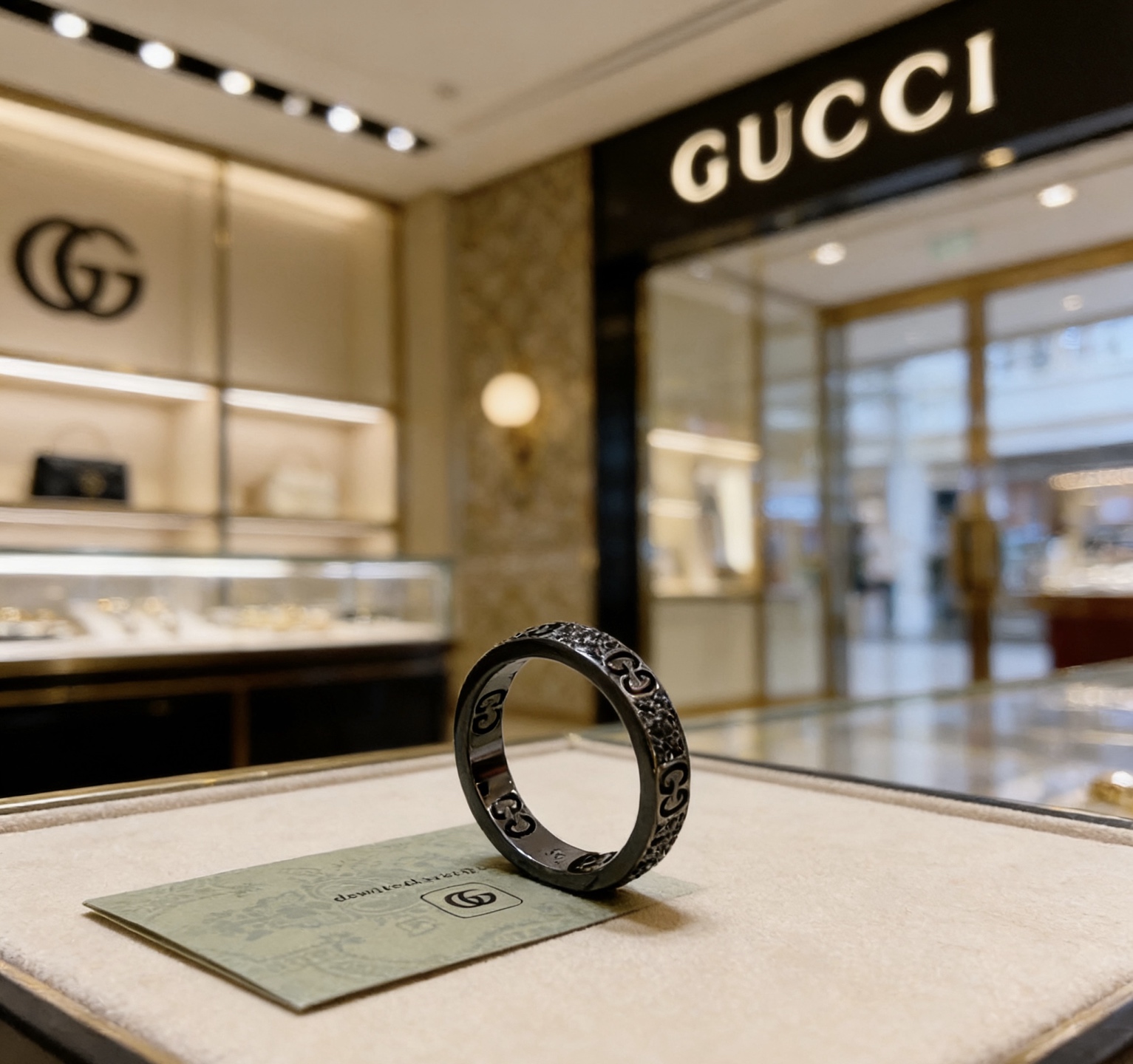 Gucci 𝐆𝐮𝐜𝐜𝐢古驰戒指最新款款式档次更高 Anger Forest系列双G纯手工制作工艺 古驰戒指