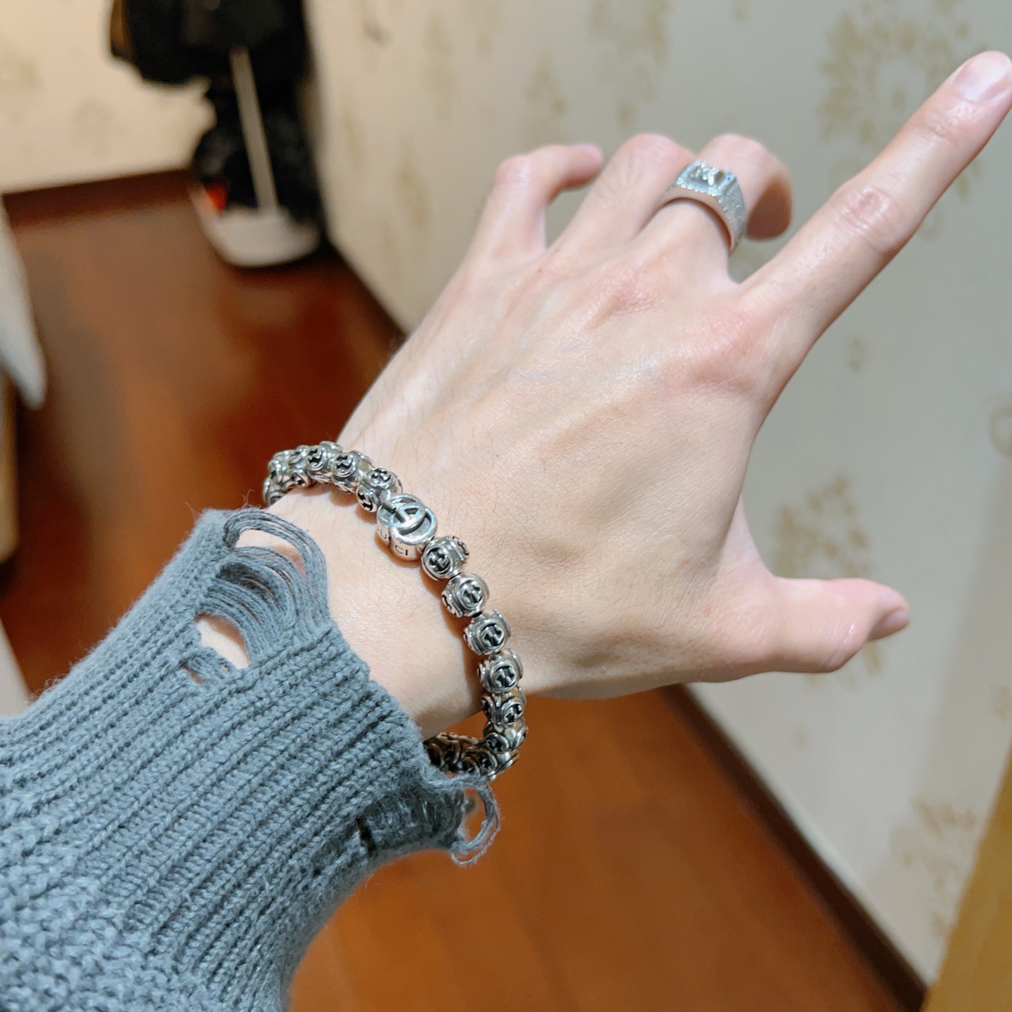 Gucci 𝐆𝐮𝐜𝐜𝐢古驰手链 最新款手链档次更高 Anger Forest系列双g手链