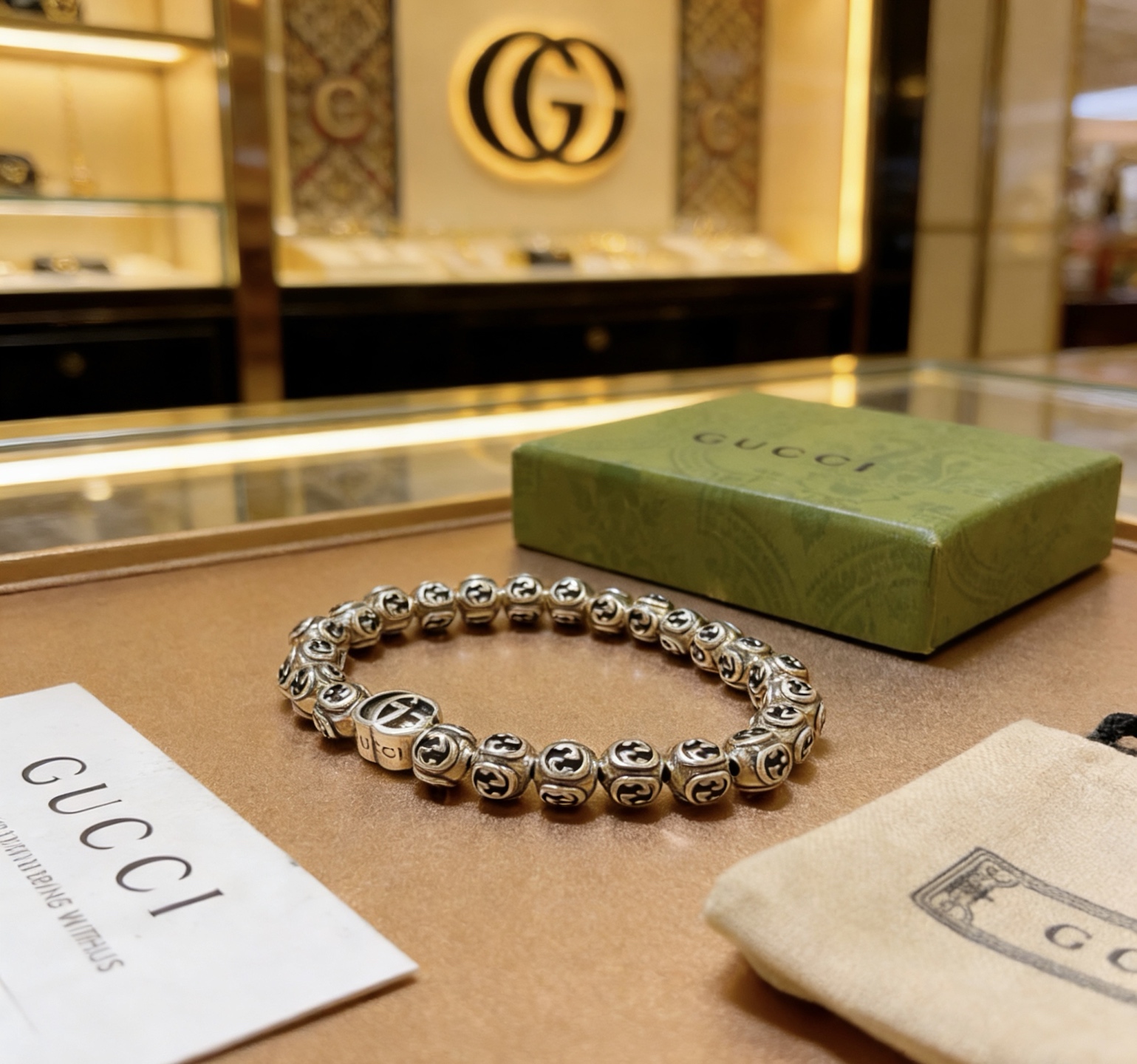 Gucci 𝐆𝐮𝐜𝐜𝐢古驰手链 最新款手链档次更高 Anger Forest系列双g手链