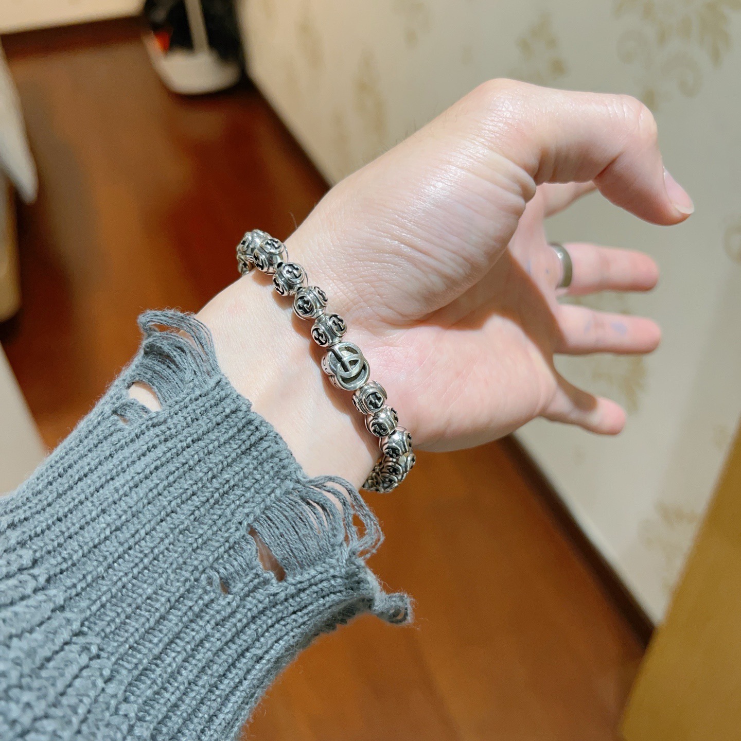 Gucci 𝐆𝐮𝐜𝐜𝐢古驰手链 最新款手链档次更高 Anger Forest系列双g手链