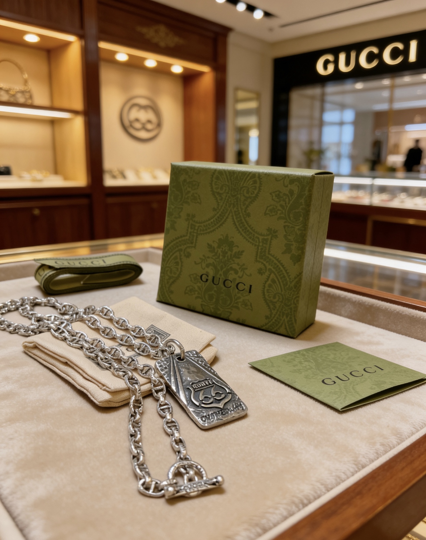 Gucci 𝐆𝐮𝐜𝐜𝐢古驰项链最新款链条档次更高
