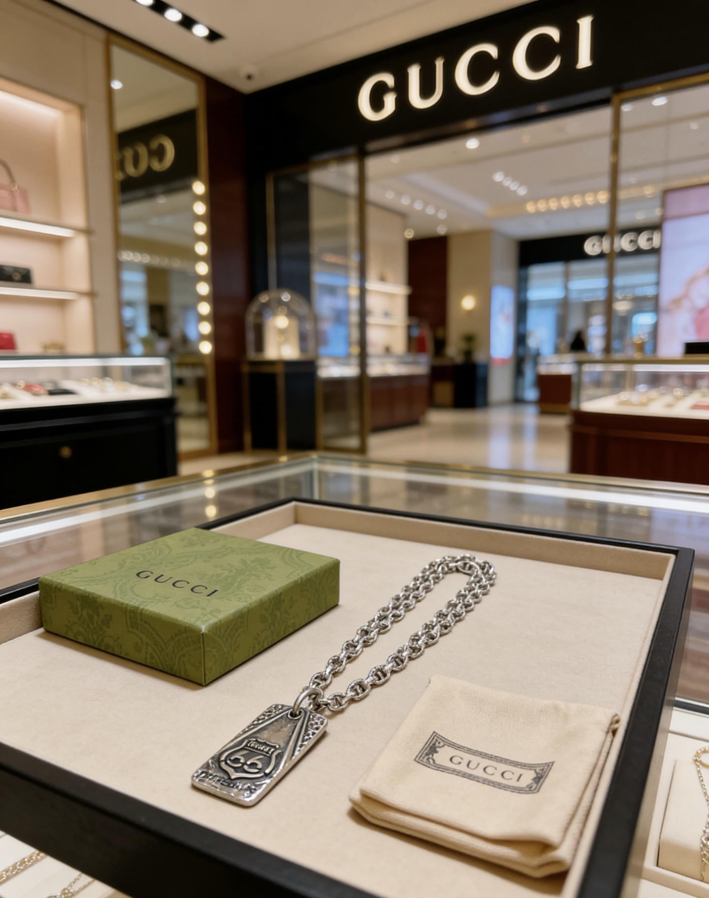 Gucci 𝐆𝐮𝐜𝐜𝐢古驰项链最新款链条档次更高