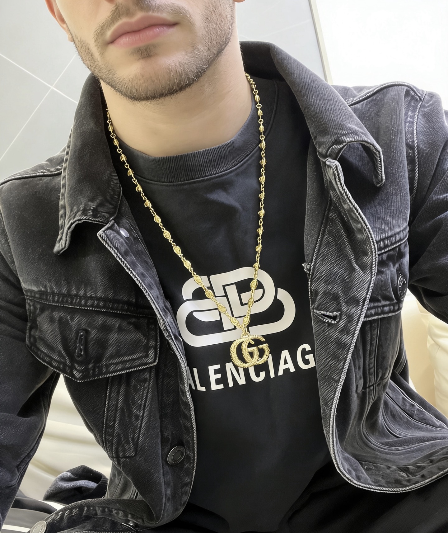 Gucci 𝐆𝐮𝐜𝐜𝐢古驰项链最新款链条档次更高