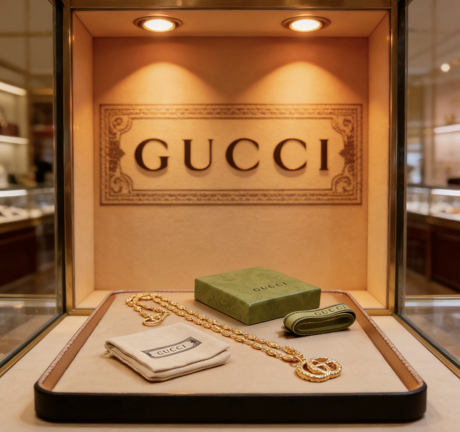Gucci 𝐆𝐮𝐜𝐜𝐢古驰项链最新款链条档次更高