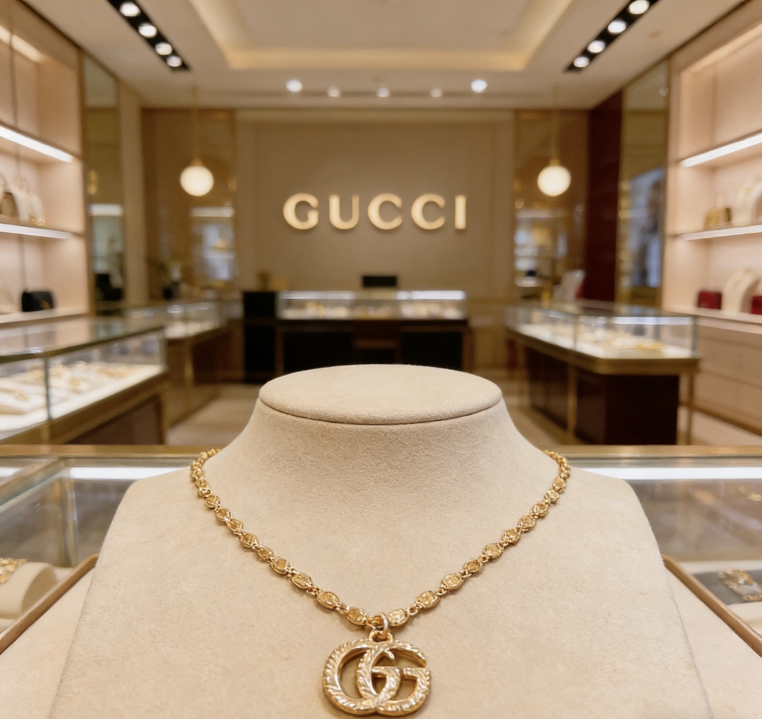 Gucci 𝐆𝐮𝐜𝐜𝐢古驰项链最新款链条档次更高