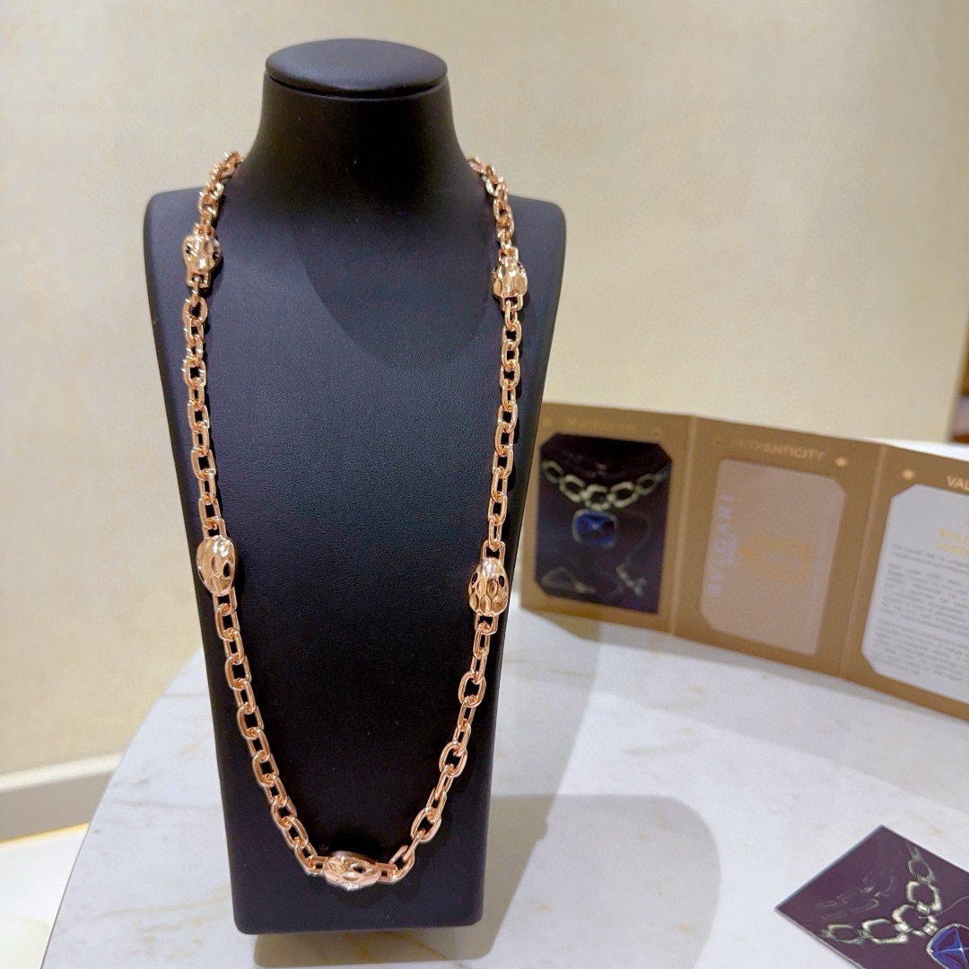 Bvlgari 宝格丽项链V金材质 BVLGARI宝格丽 DIVAS‘ DREAM 蛇头系列 品相完美