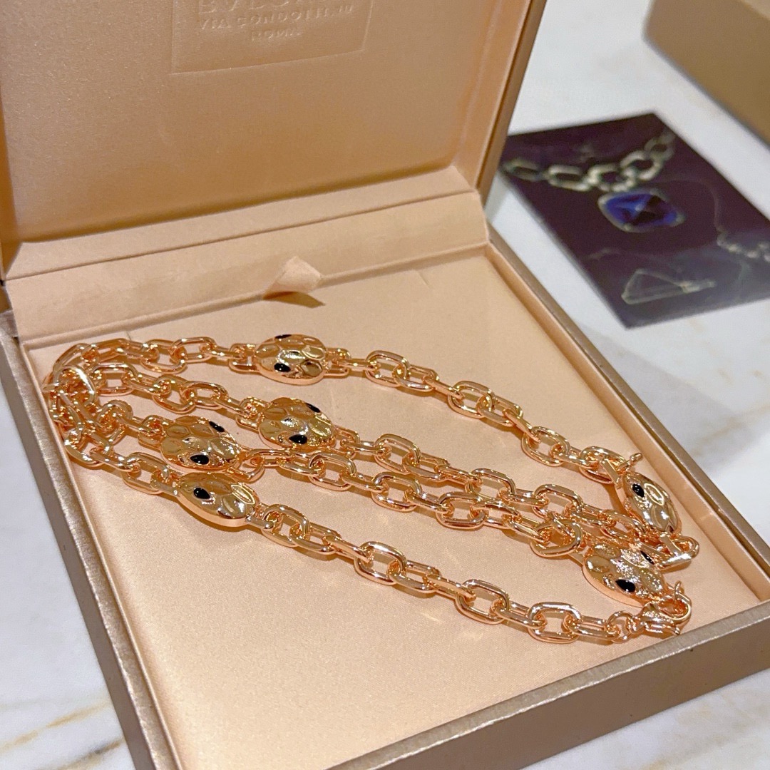 Bvlgari 宝格丽项链V金材质 BVLGARI宝格丽 DIVAS‘ DREAM 蛇头系列 品相完美