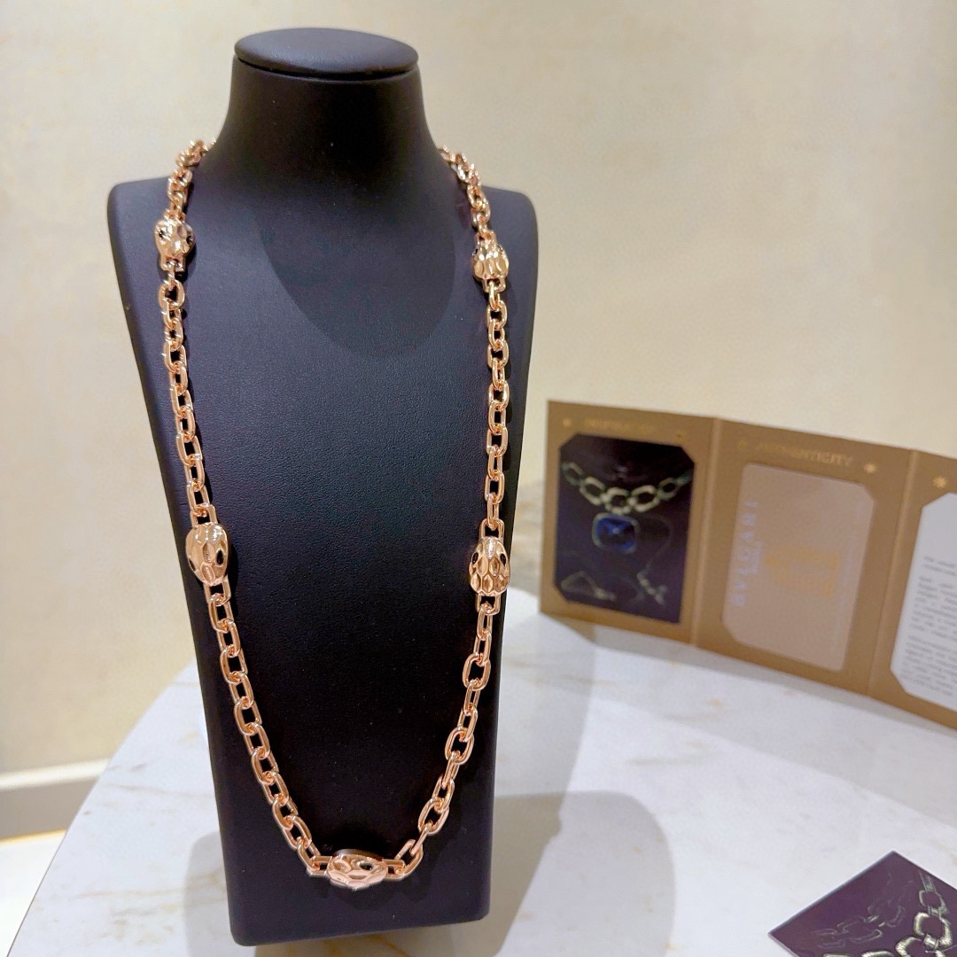 Bvlgari 宝格丽项链V金材质 BVLGARI宝格丽 DIVAS‘ DREAM 蛇头系列 品相完美