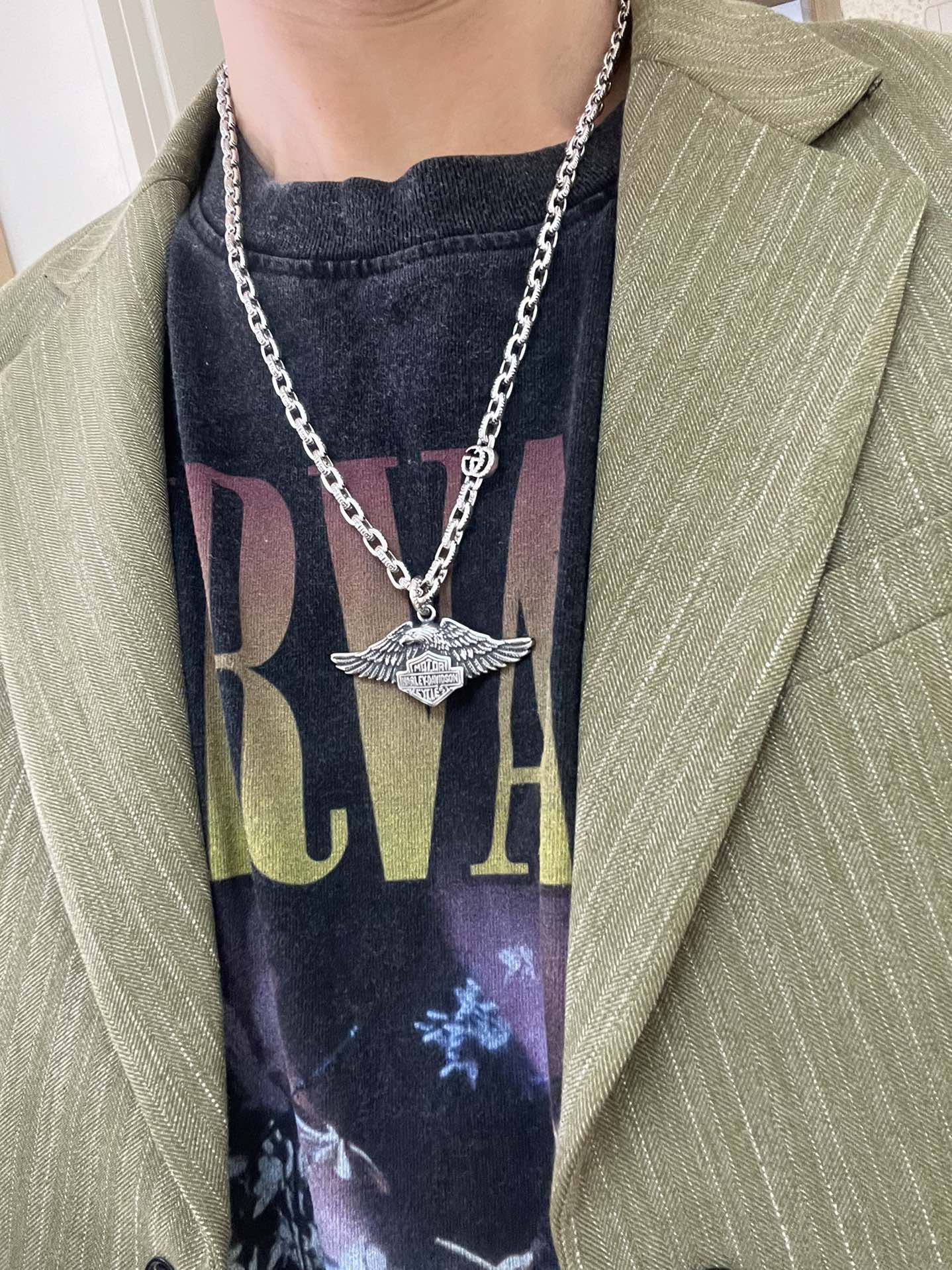 Gucci 𝐆𝐮𝐜𝐜𝐢古驰项链最新款链条档次更高