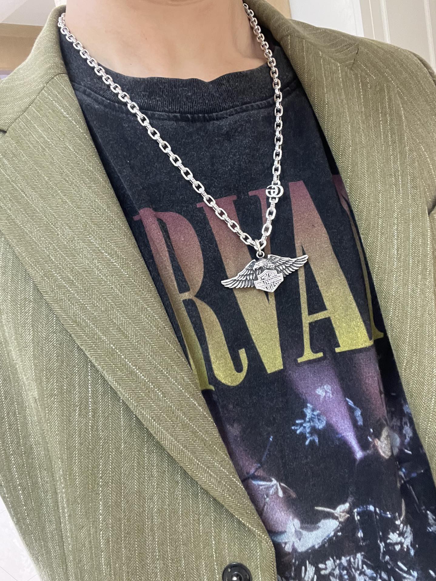 Gucci 𝐆𝐮𝐜𝐜𝐢古驰项链最新款链条档次更高
