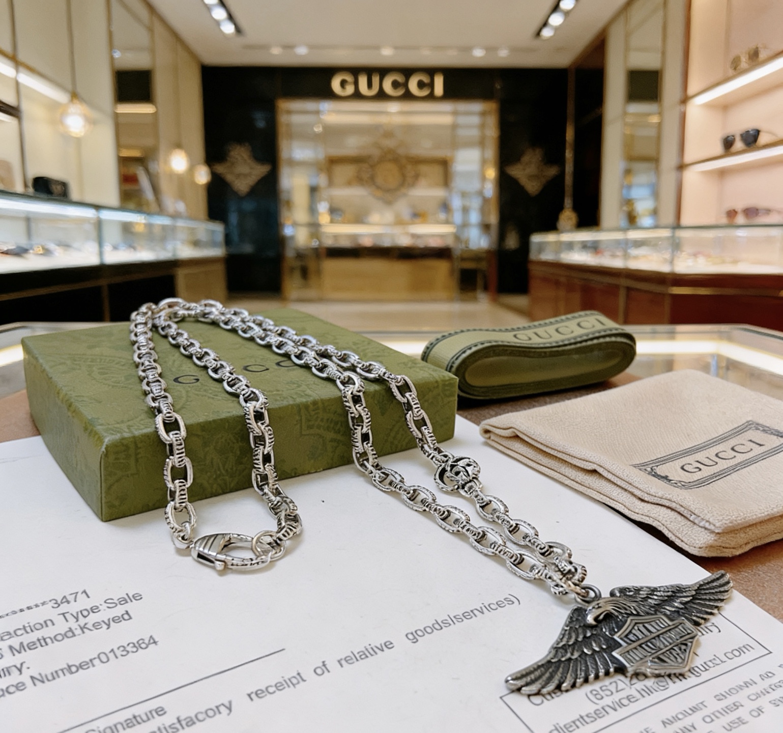 Gucci 𝐆𝐮𝐜𝐜𝐢古驰项链最新款链条档次更高