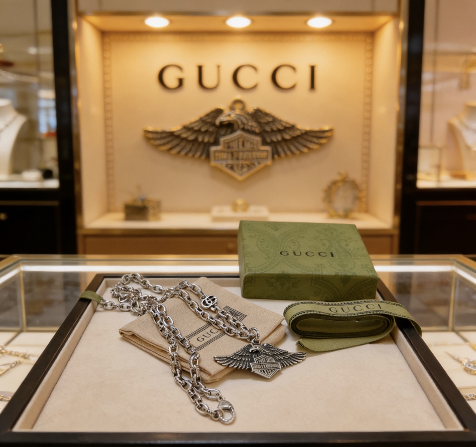 Gucci 𝐆𝐮𝐜𝐜𝐢古驰项链最新款链条档次更高