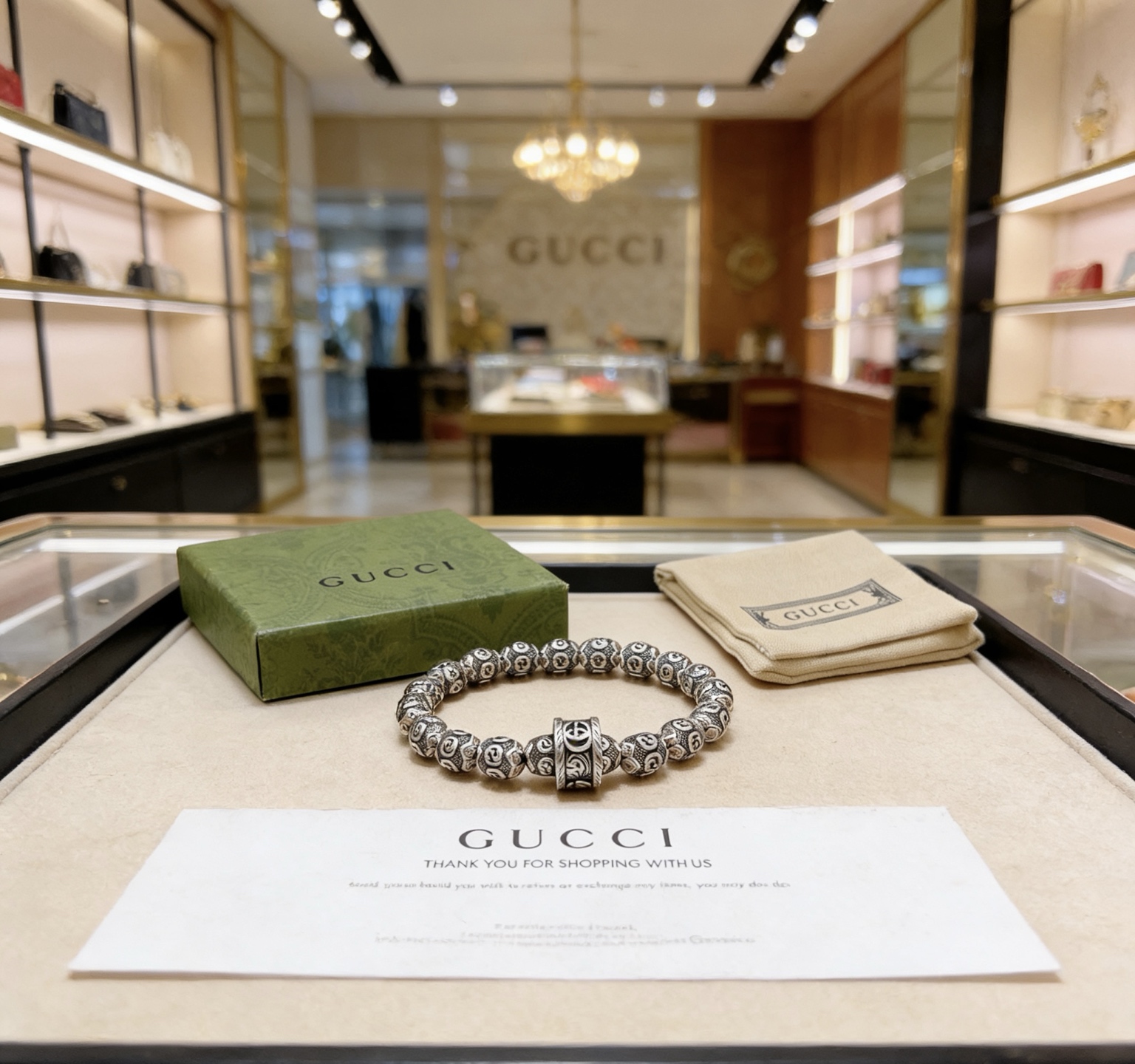 Gucci 新品发布会 古驰手链 精工版本古银配件古驰手链