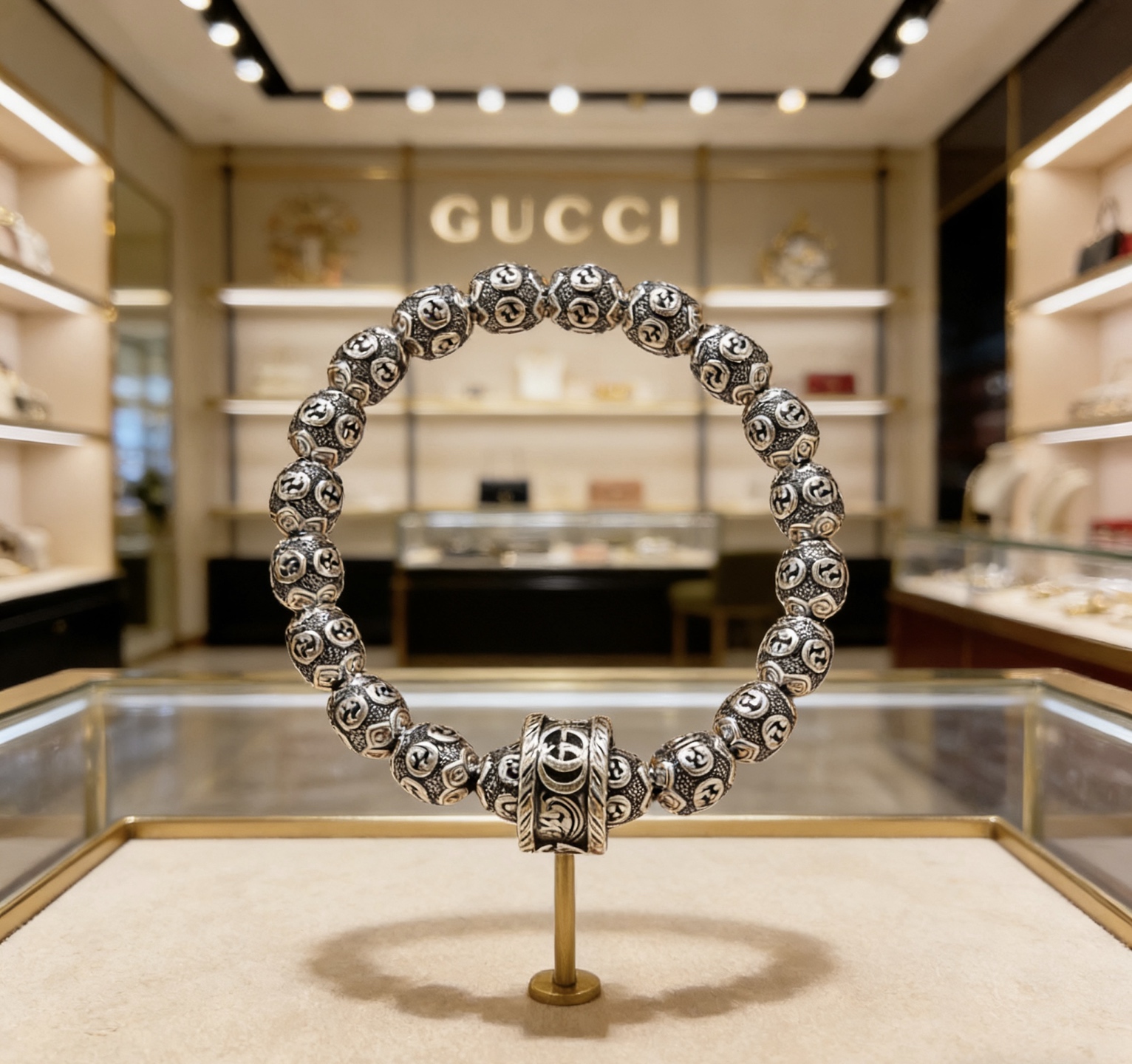 Gucci 新品发布会 古驰手链 精工版本古银配件古驰手链