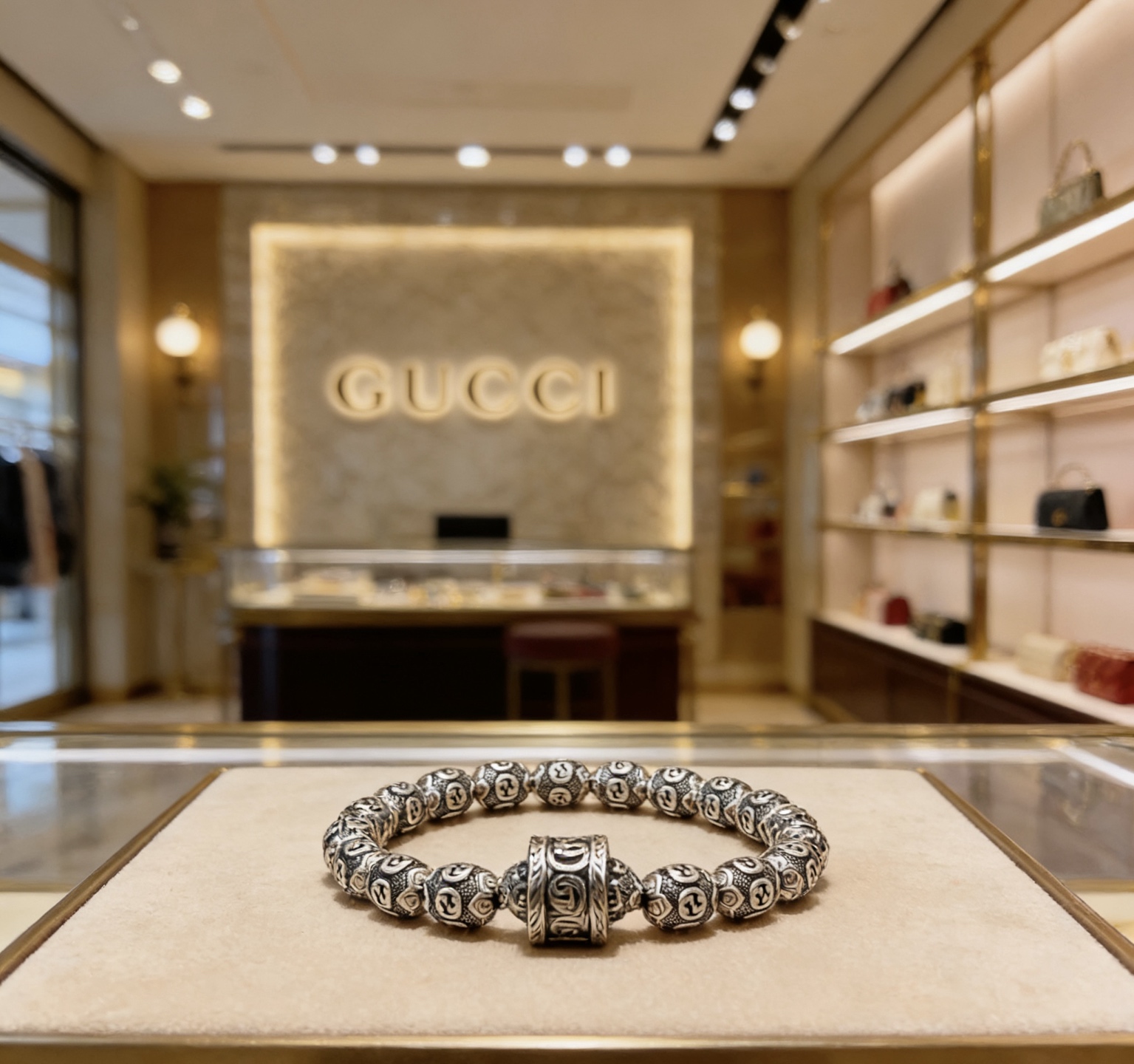 Gucci 新品发布会 古驰手链 精工版本古银配件古驰手链