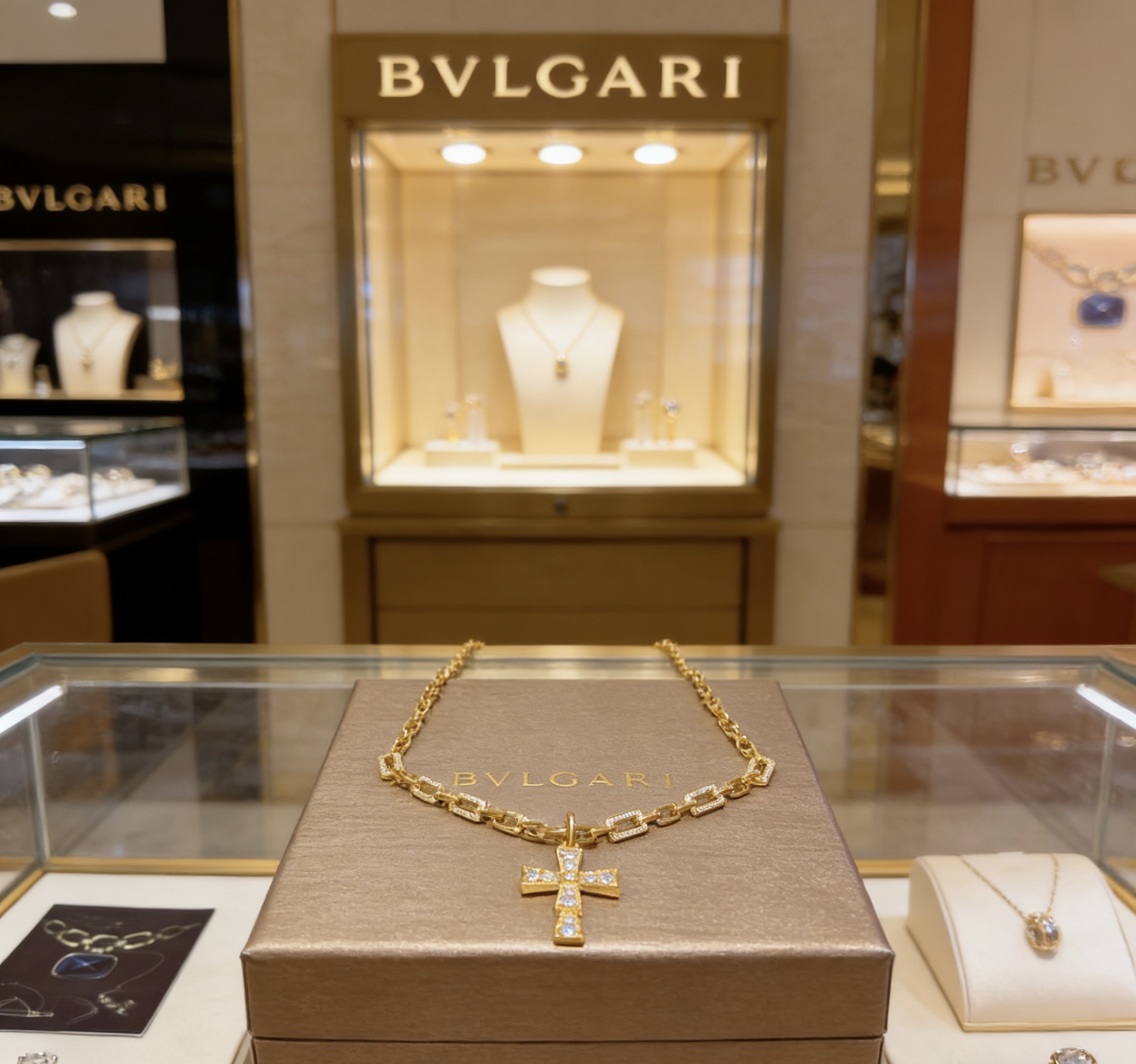 Bvlgari 宝格丽项链V金材质 BVLGARI宝格丽 DIVAS‘ DREAM 系列 品相完美