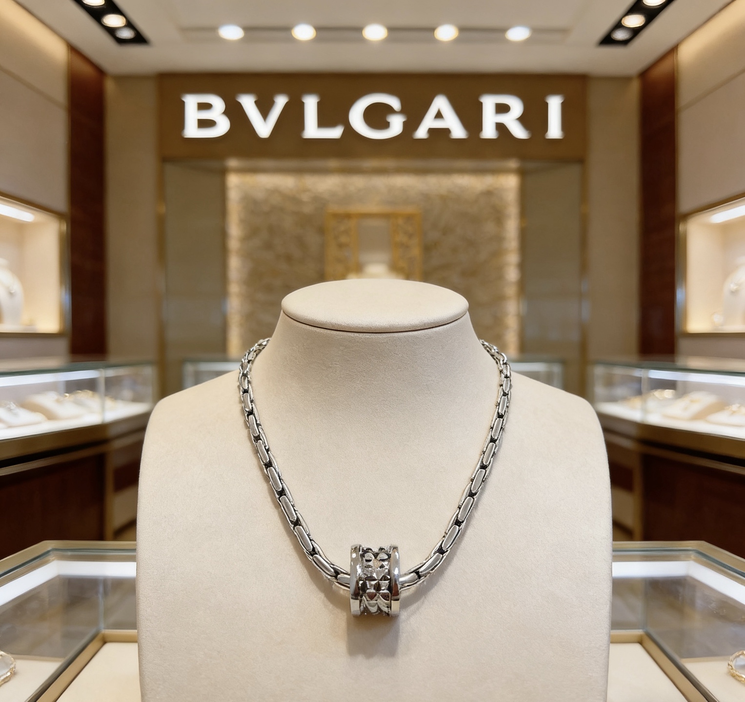 Bvlgari 宝格丽项链V金材质 BVLGARI宝格丽 DIVAS‘ DREAM 系列 品相完美