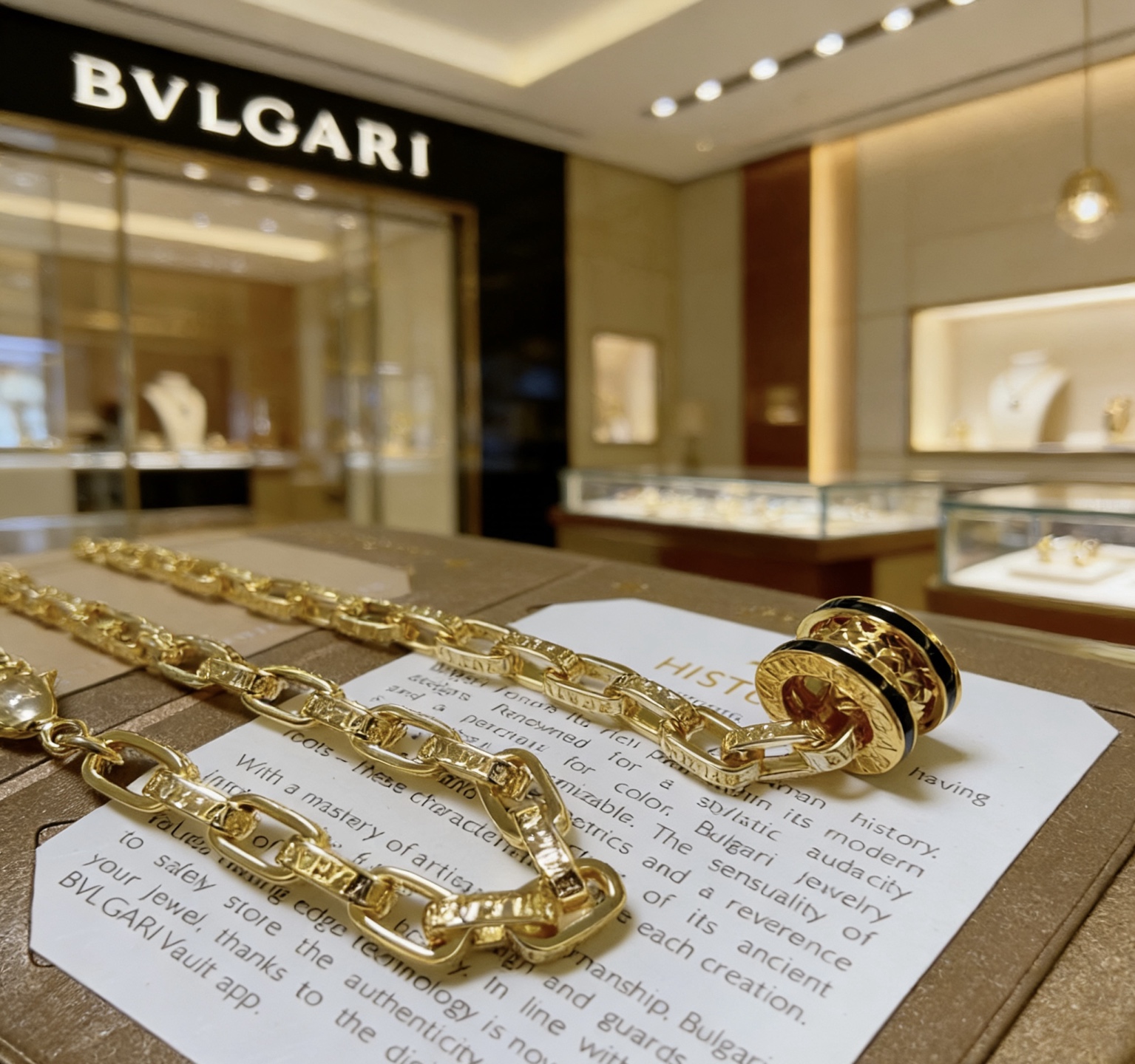 Bvlgari 宝格丽项链V金材质 BVLGARI宝格丽 DIVAS‘ DREAM 系列 品相完美