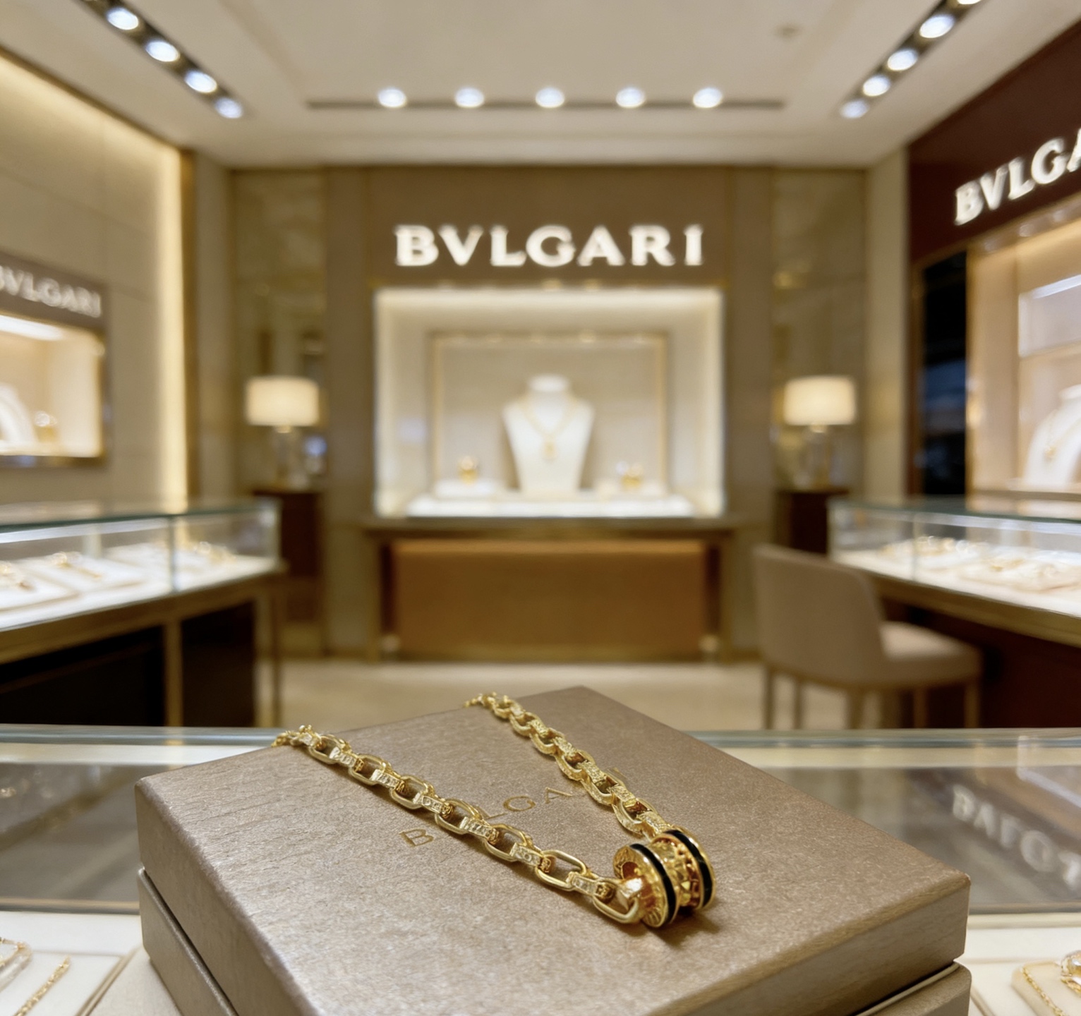 Bvlgari 宝格丽项链V金材质 BVLGARI宝格丽 DIVAS‘ DREAM 系列 品相完美
