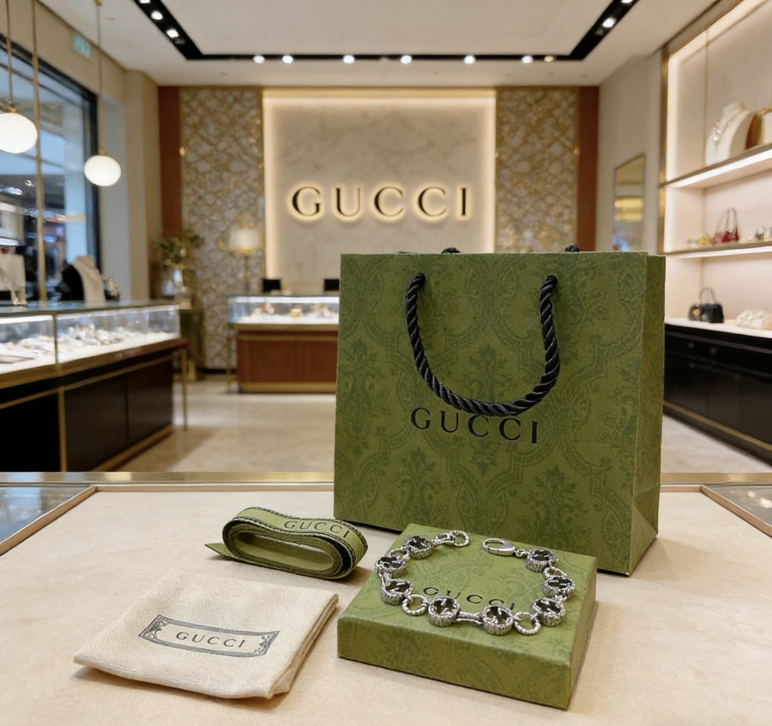 Gucci 2026最新出炉加厚款古驰手链