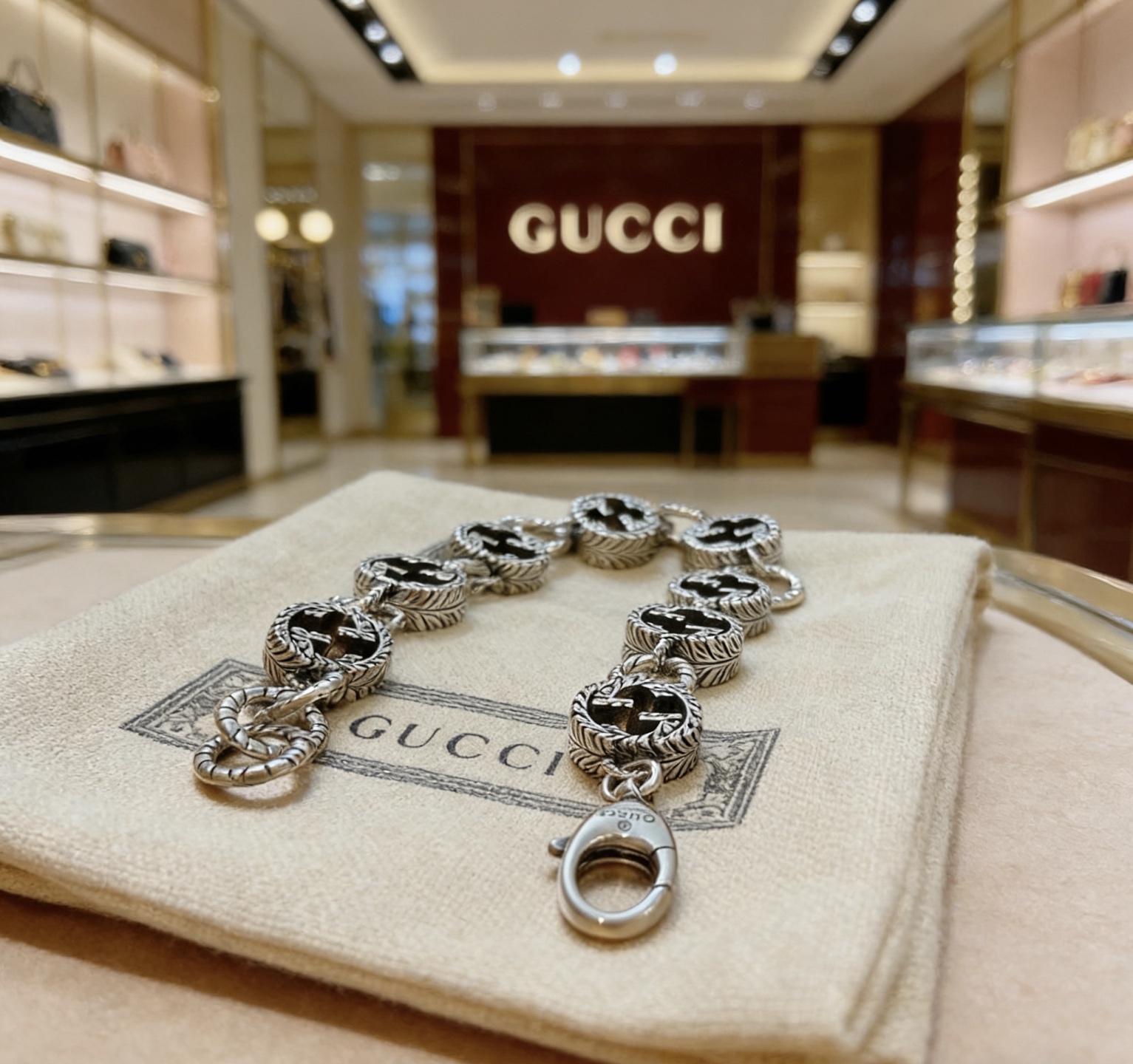 Gucci 2026最新出炉加厚款古驰手链