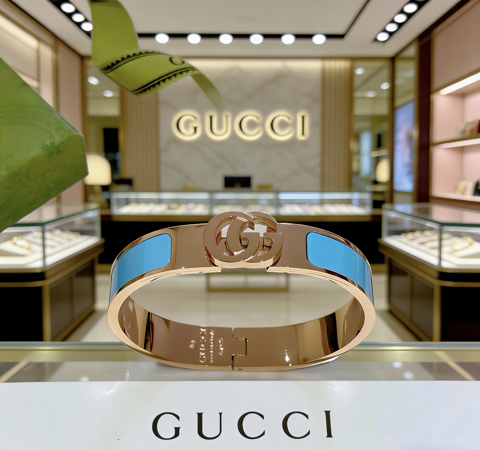 Gucci 𝐆𝐮𝐜𝐜𝐢古驰手镯手环纯手工打造最新款手镯档次更高 Anger Forest系列双G 款系列古驰手环