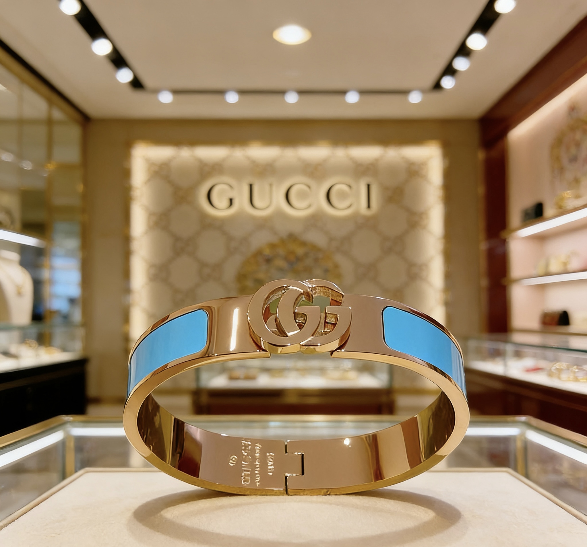 Gucci 𝐆𝐮𝐜𝐜𝐢古驰手镯手环纯手工打造最新款手镯档次更高 Anger Forest系列双G 款系列古驰手环