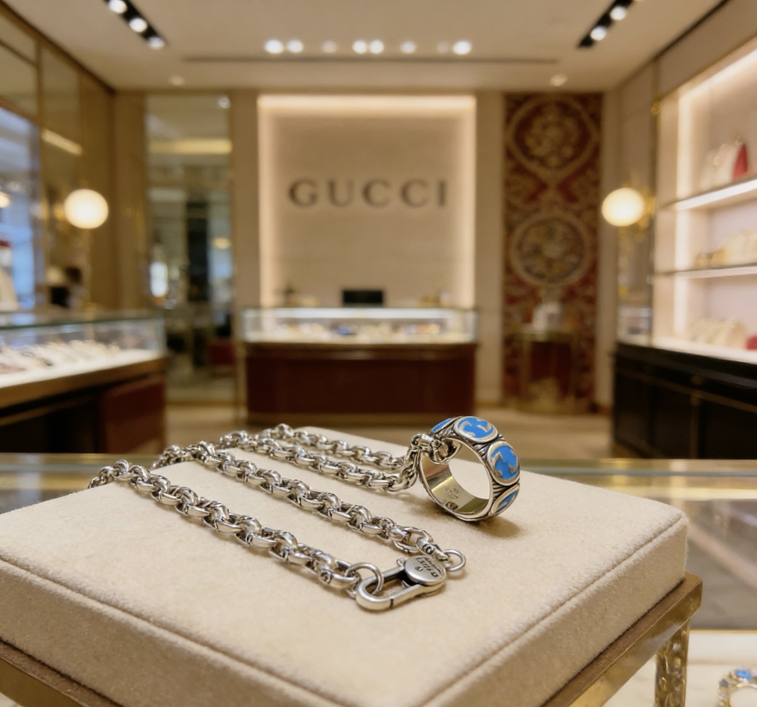 Gucci 新品发布 巨帅 Forest系列双G古驰项链