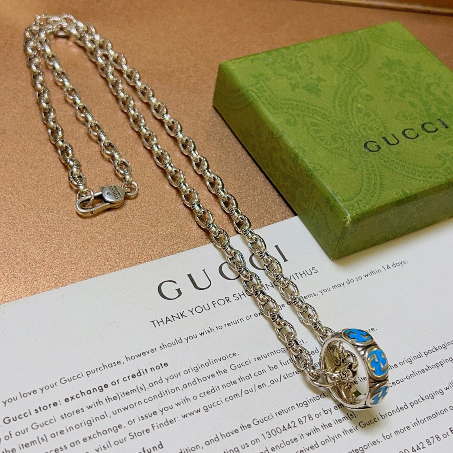 Gucci 新品发布 巨帅 Forest系列双G古驰项链